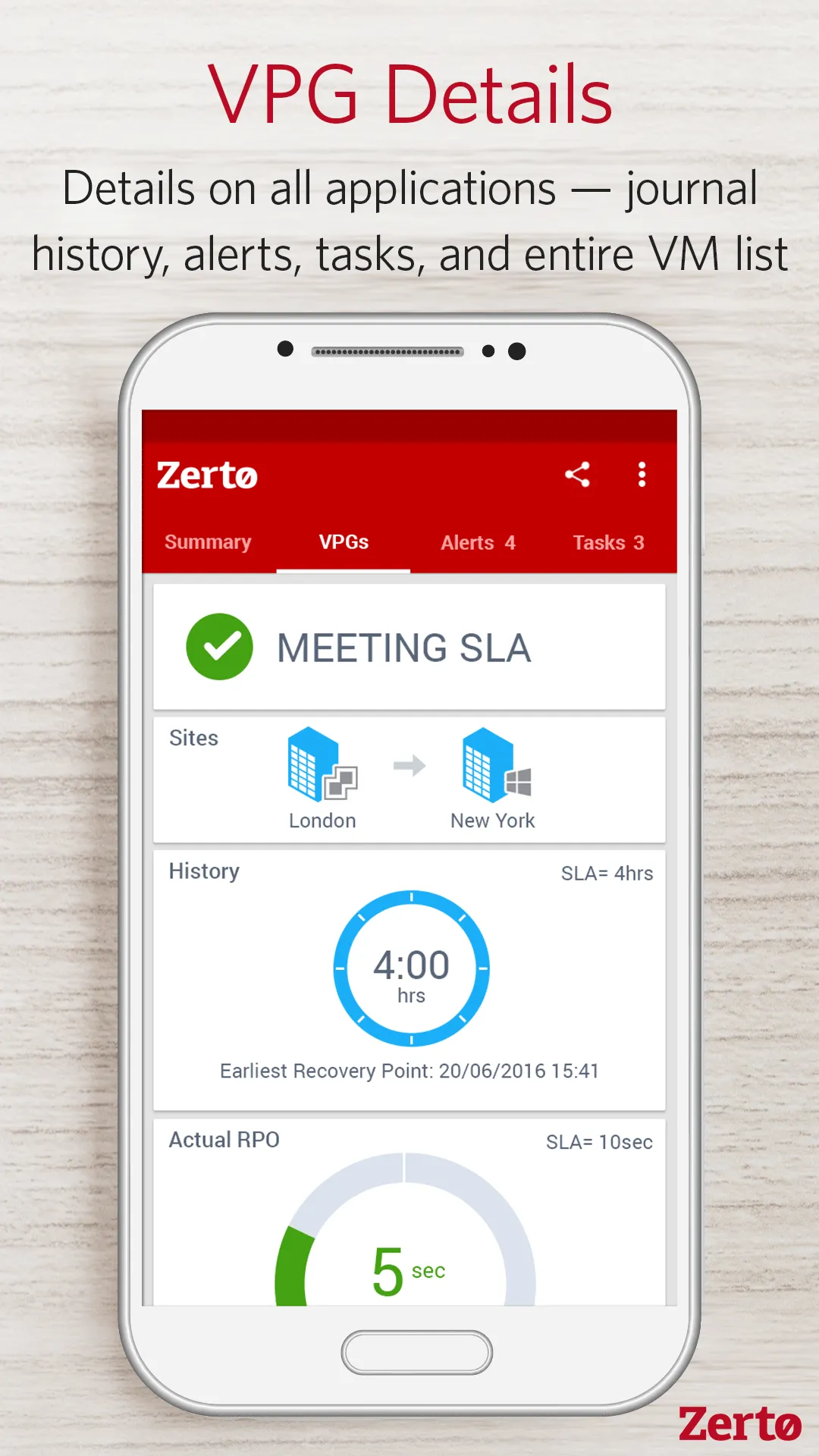 Zerto Mobile | Indus Appstore | Screenshot