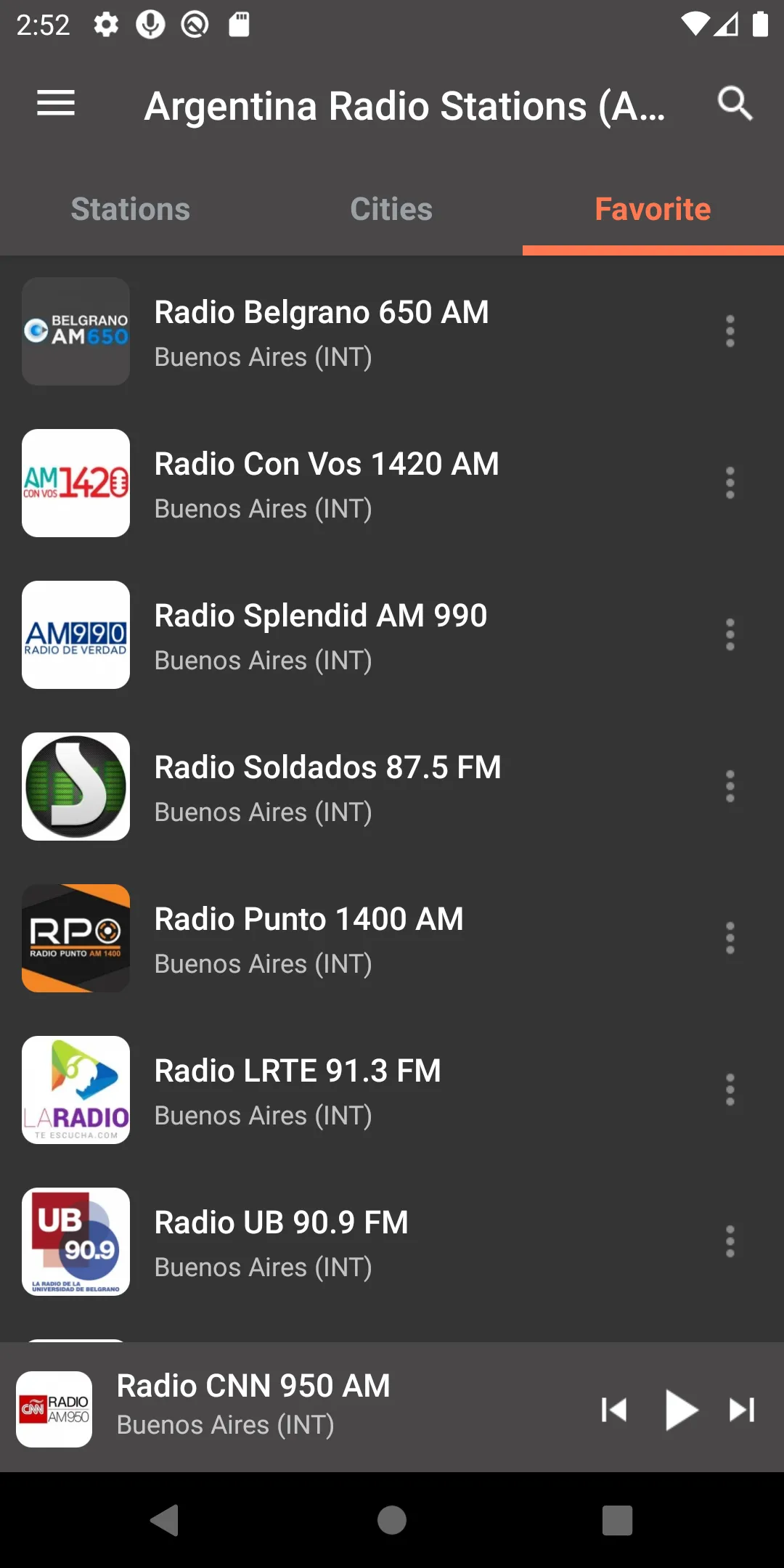 Argentina Radio Stations (AM/F | Indus Appstore | Screenshot