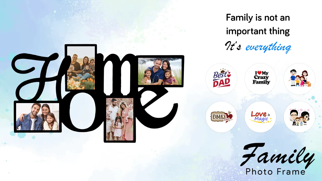 Family Photo Frame 2023 | Indus Appstore | Screenshot