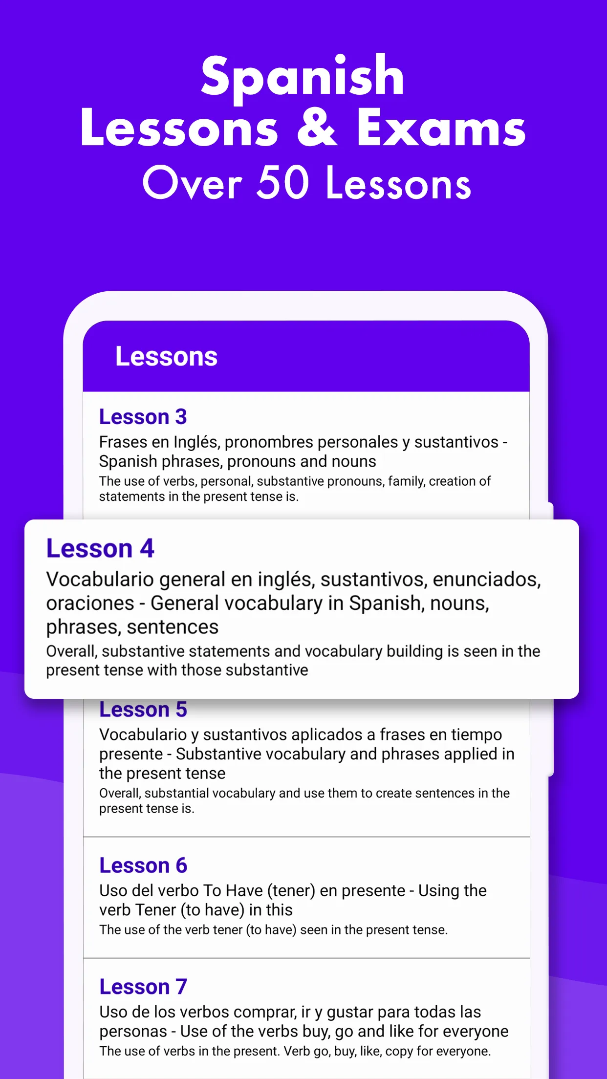 Learn Spanish Study Course | Indus Appstore | Screenshot