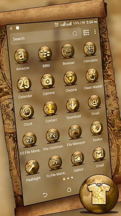 Ancient Map Launcher Theme | Indus Appstore | Screenshot