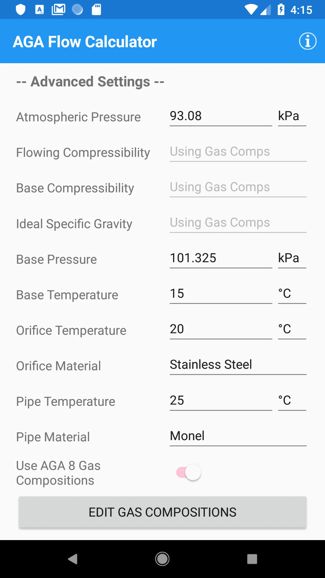 SCADACore AGA Gas Flow Calcula | Indus Appstore | Screenshot