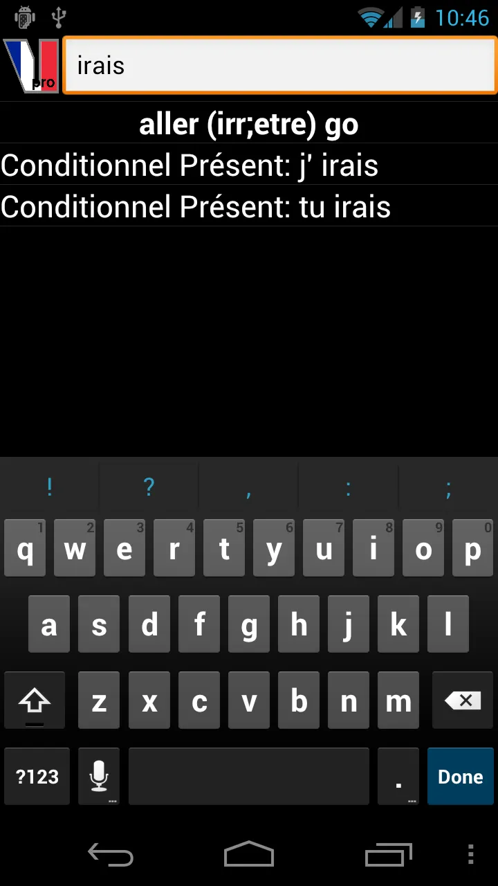 French Verbs | Indus Appstore | Screenshot