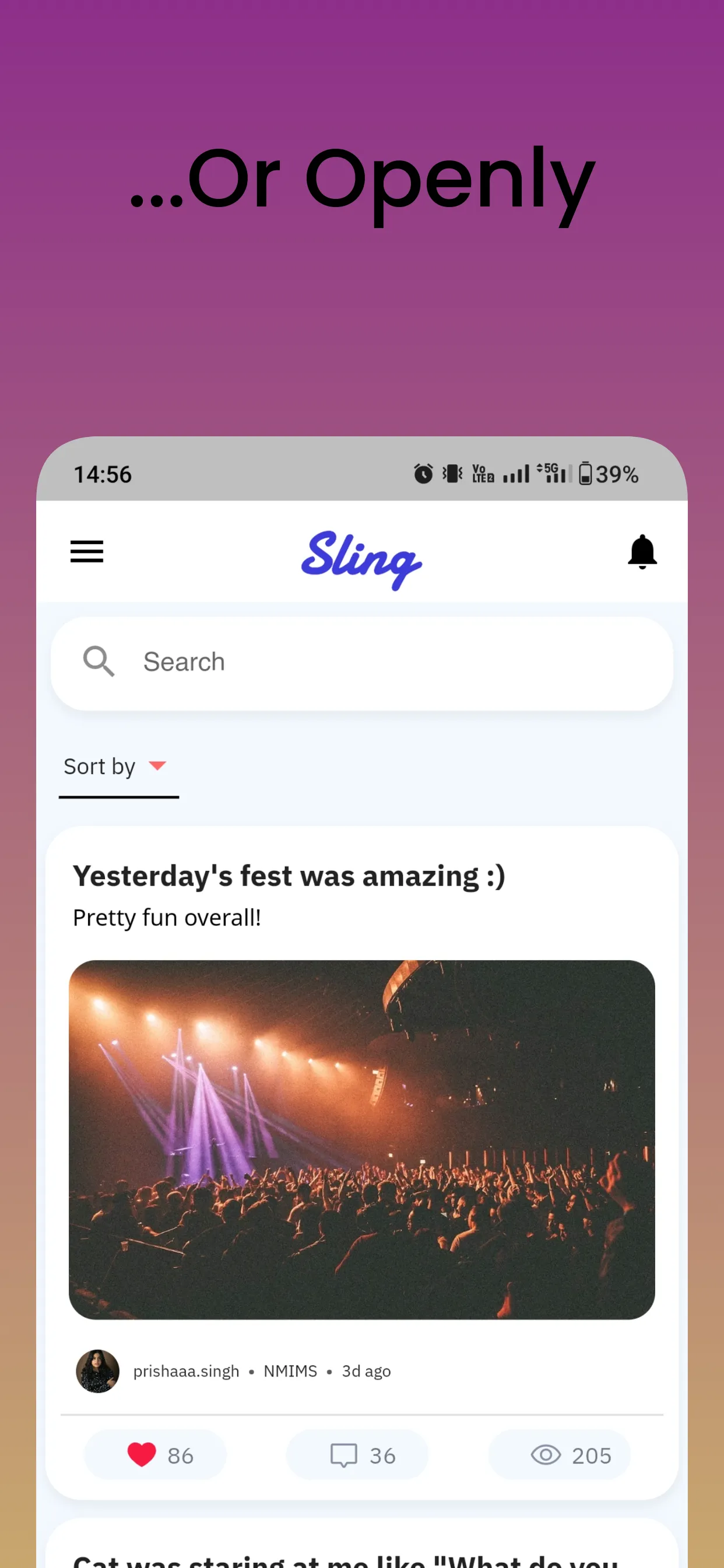 Sling - A College Social App | Indus Appstore | Screenshot