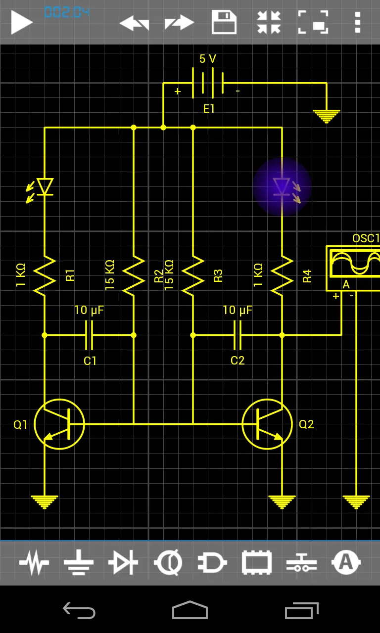 Droid Tesla Circuit Simulator | Indus Appstore | Screenshot