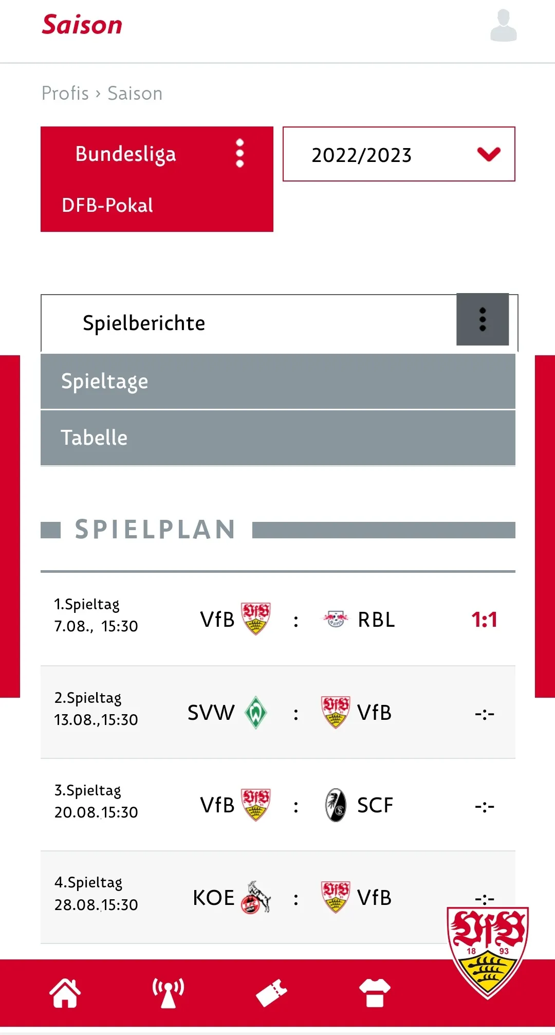 VfB Stuttgart | Indus Appstore | Screenshot