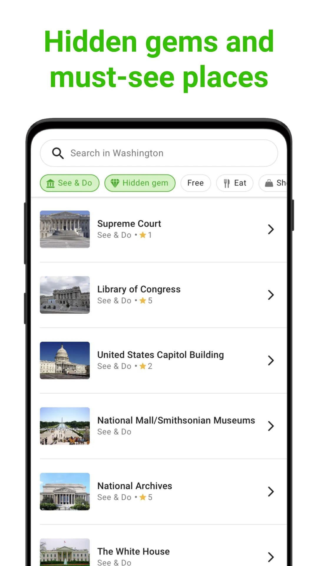 Washington SmartGuide | Indus Appstore | Screenshot