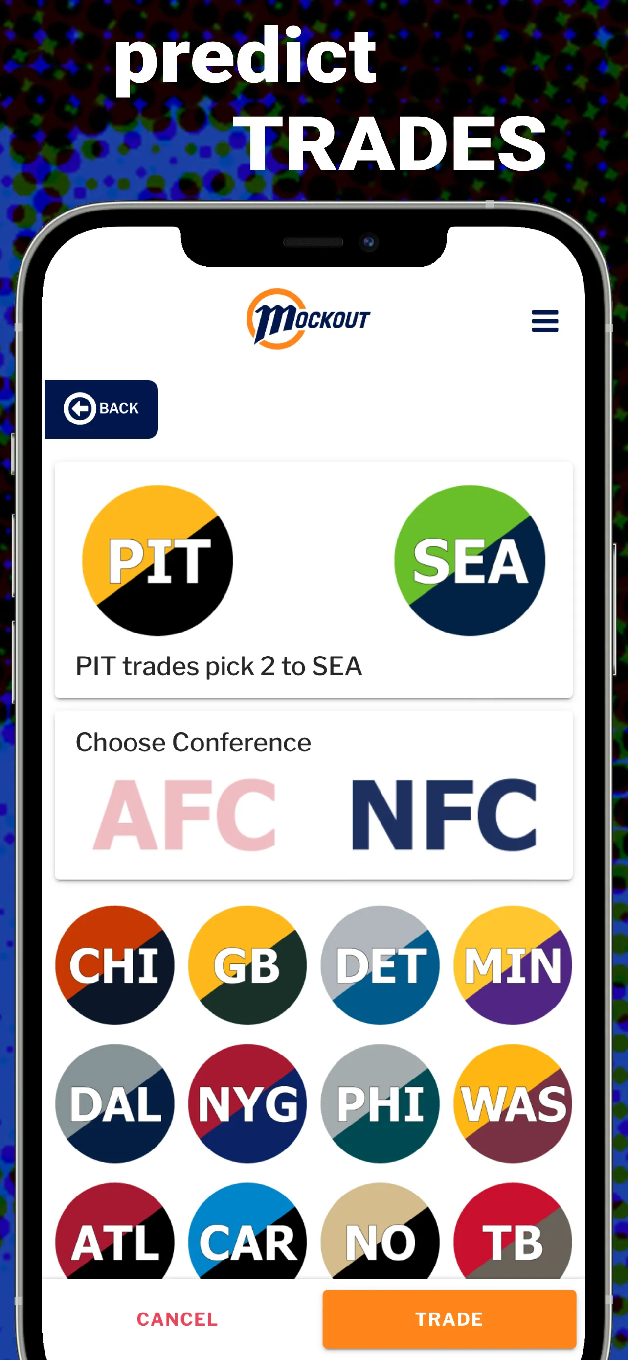 MockOut - NFL Mock Draft Game | Indus Appstore | Screenshot