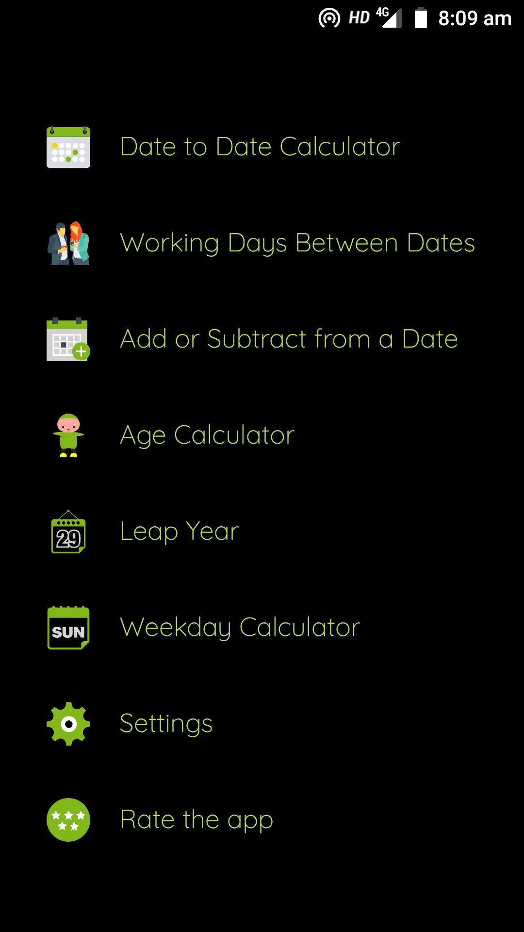 Date Calculator | Indus Appstore | Screenshot