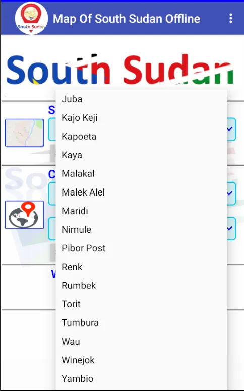 Map Of South Sudan Offline | Indus Appstore | Screenshot