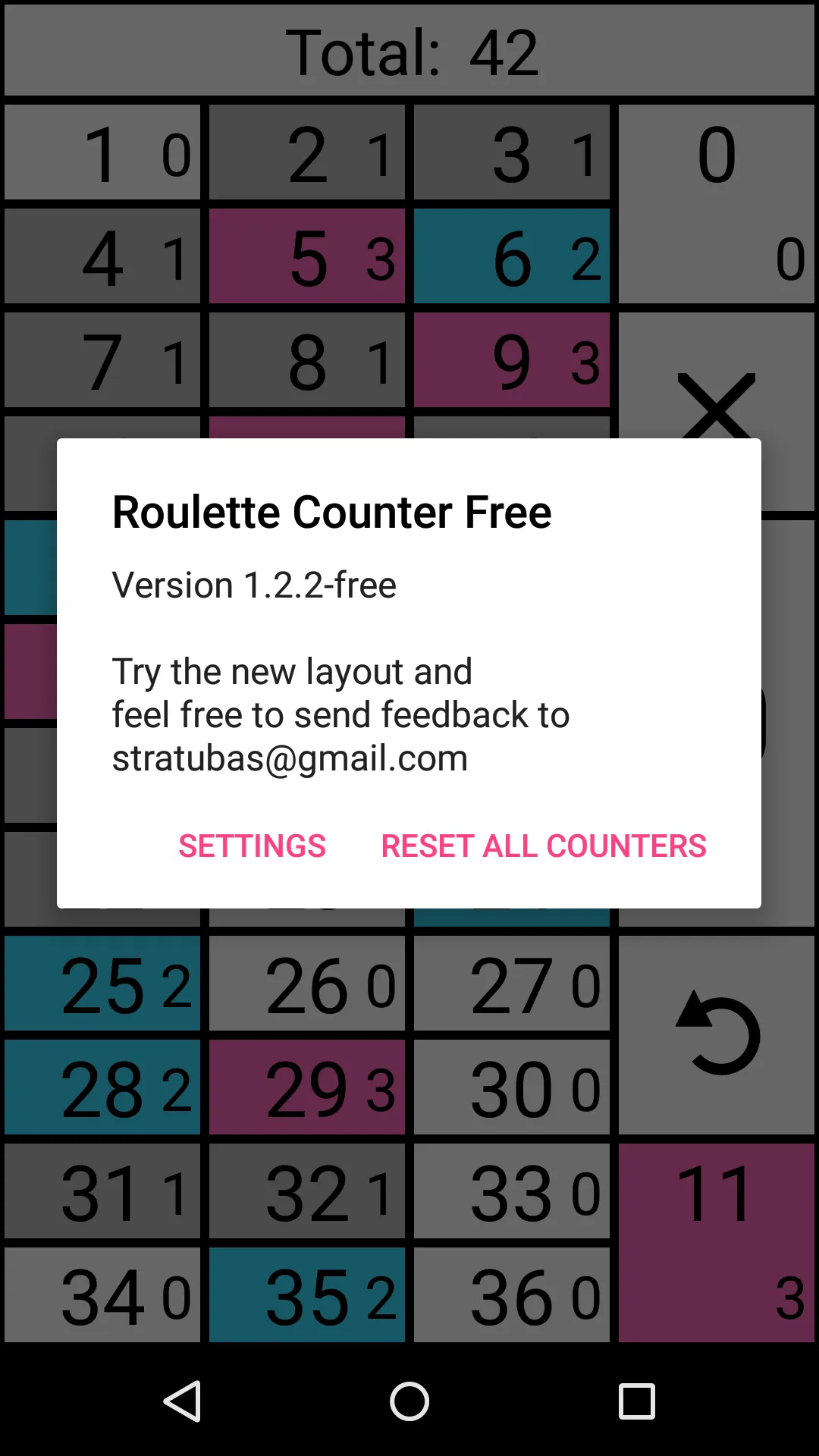 Roulette Counter Basic | Indus Appstore | Screenshot