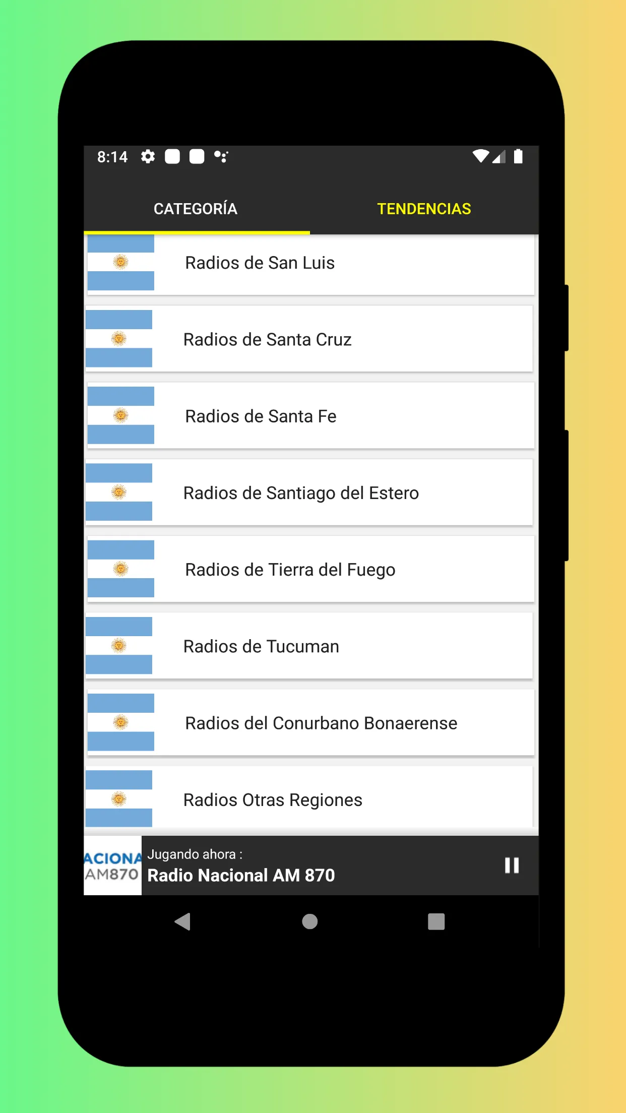 Radio Argentina FM And AM Live | Indus Appstore | Screenshot