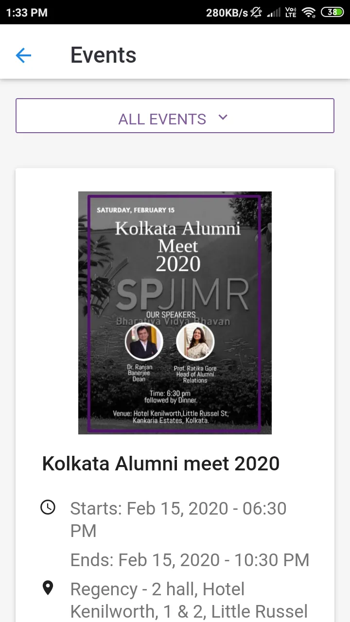 SPJIMR Alumni | Indus Appstore | Screenshot