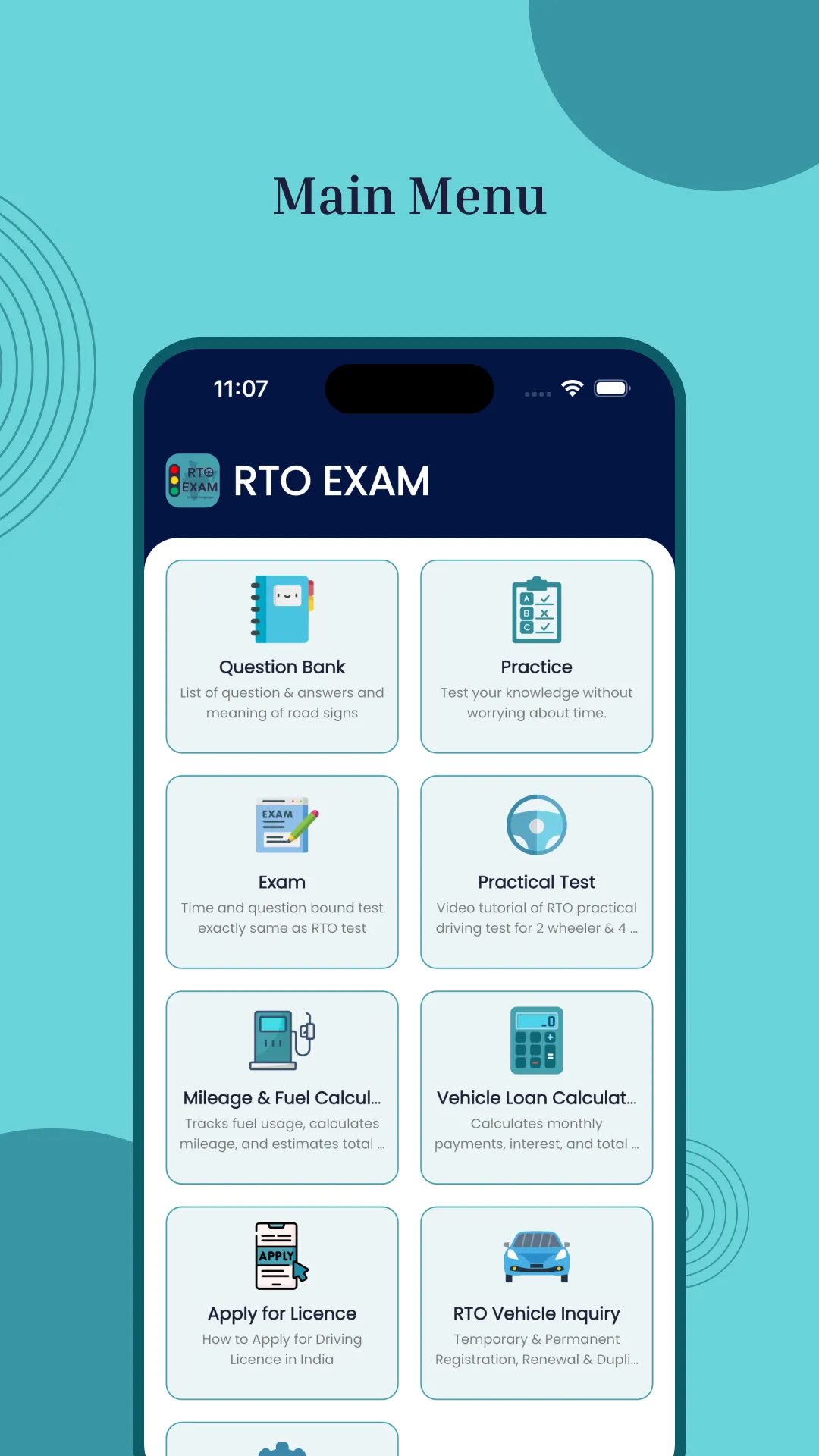 RTO Exam Guru: Vehicle info | Indus Appstore | Screenshot