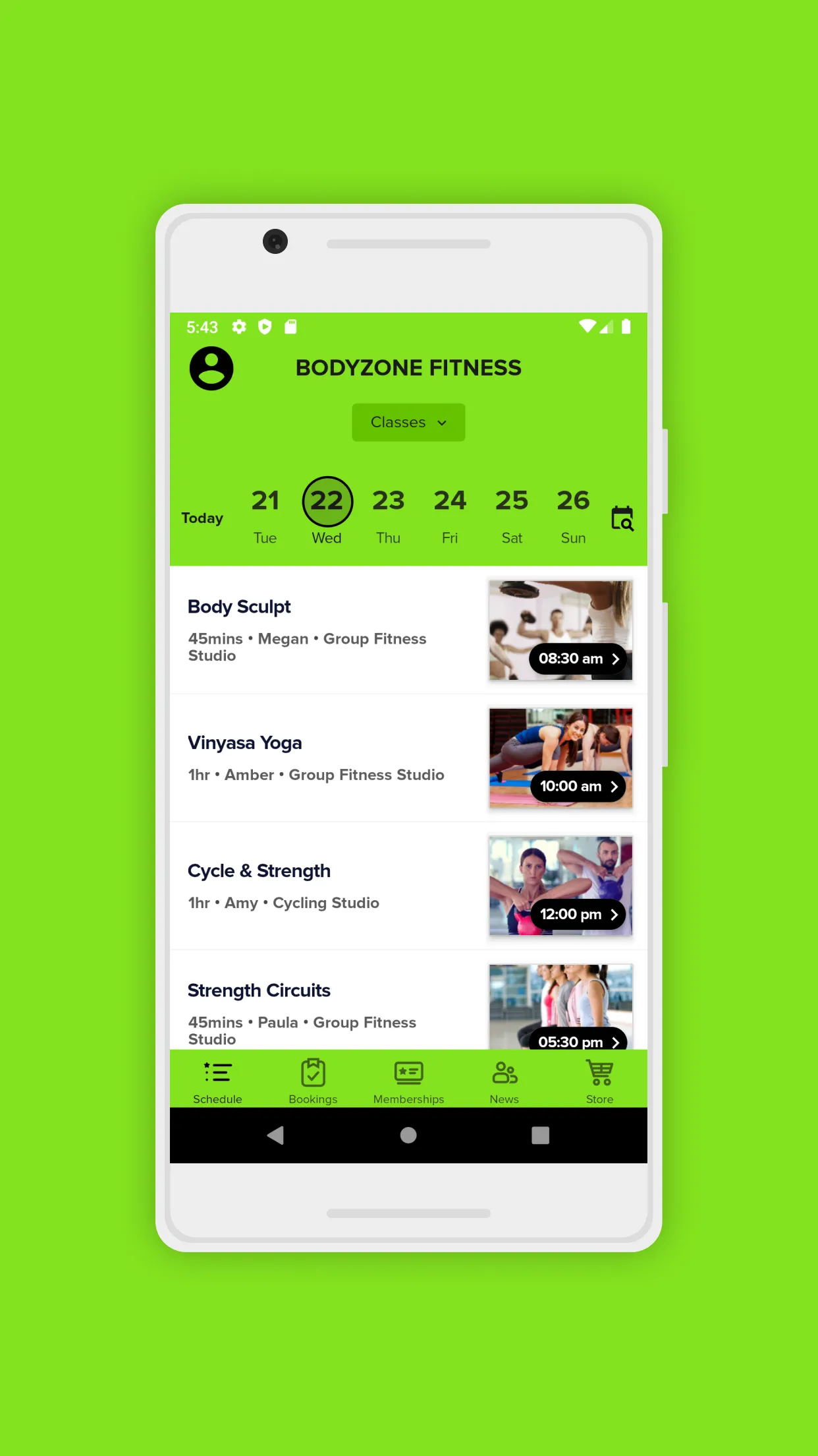 Bodyzone Fitness | Indus Appstore | Screenshot