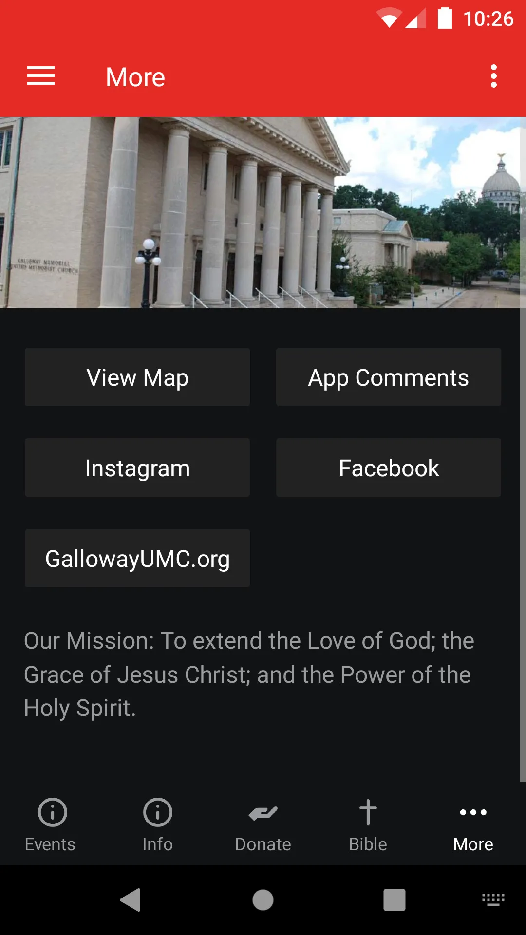 Galloway UMC | Indus Appstore | Screenshot