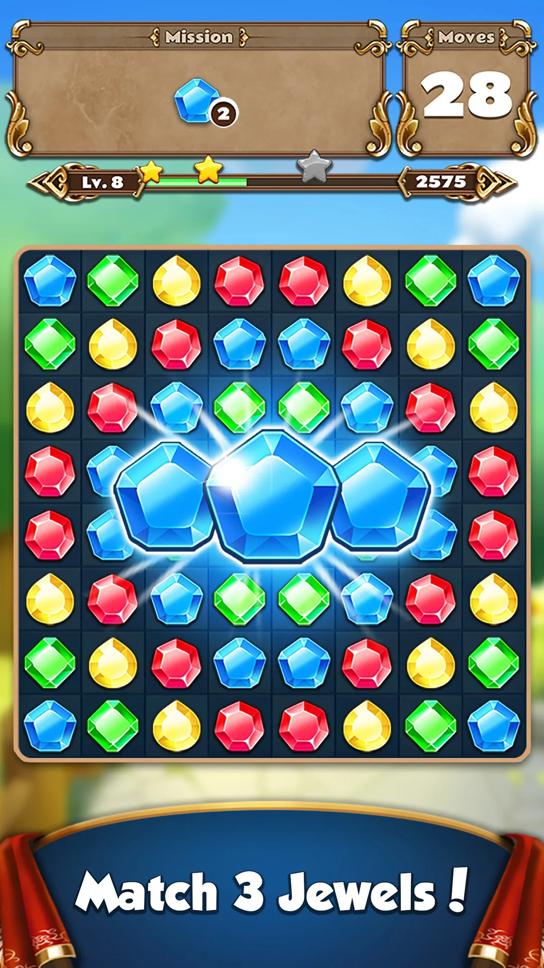 Jewel Castle - Match 3 Puzzle | Indus Appstore | Screenshot