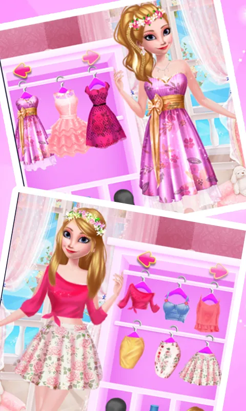 Sisters Red Dressup Makeup | Indus Appstore | Screenshot