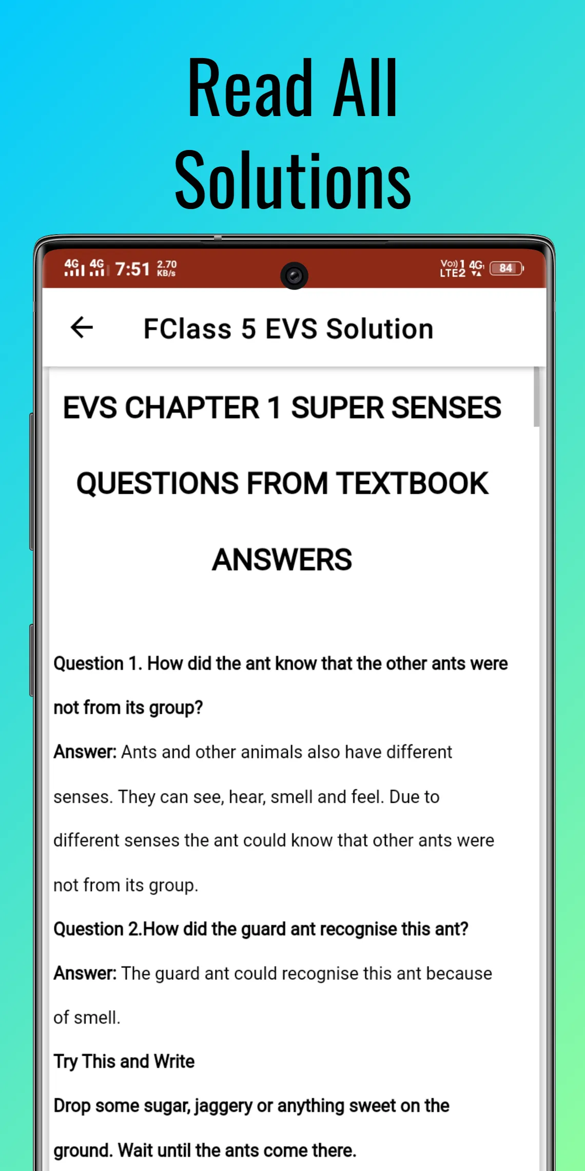 class 5 evs solution | Indus Appstore | Screenshot