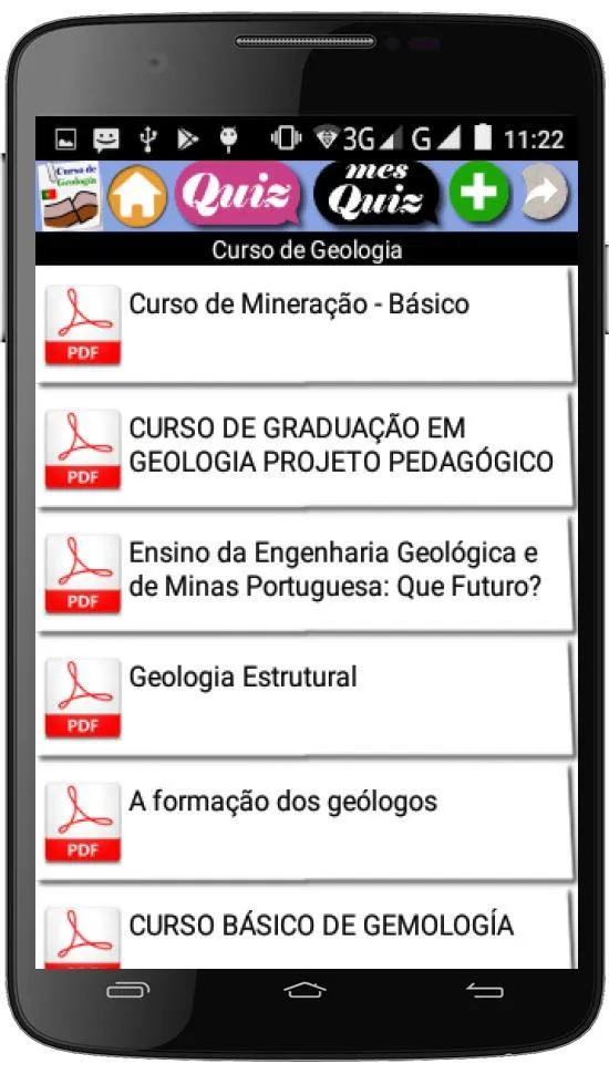 Curso de Geologia (português) | Indus Appstore | Screenshot