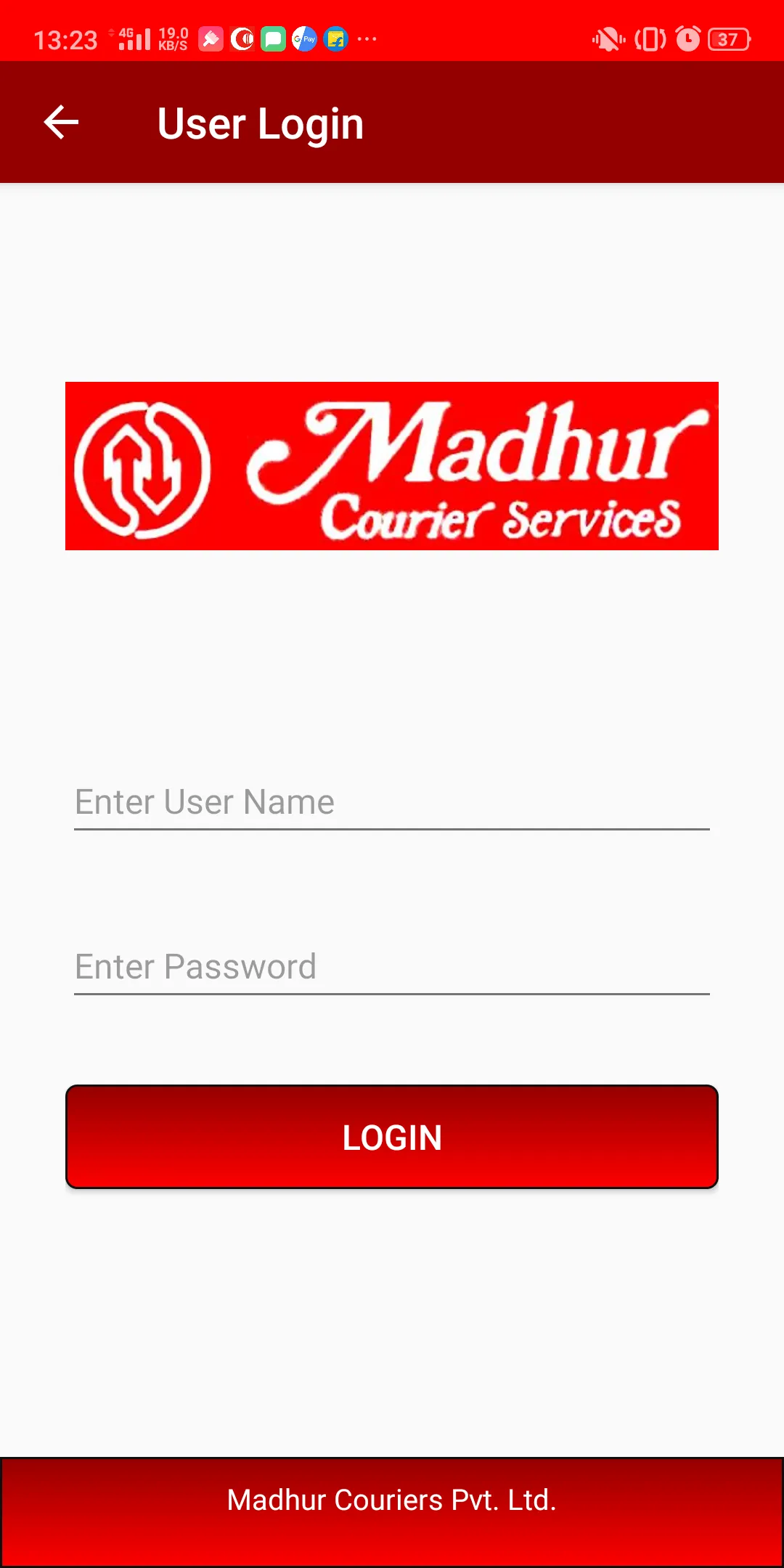 Madhur Couriers | Indus Appstore | Screenshot