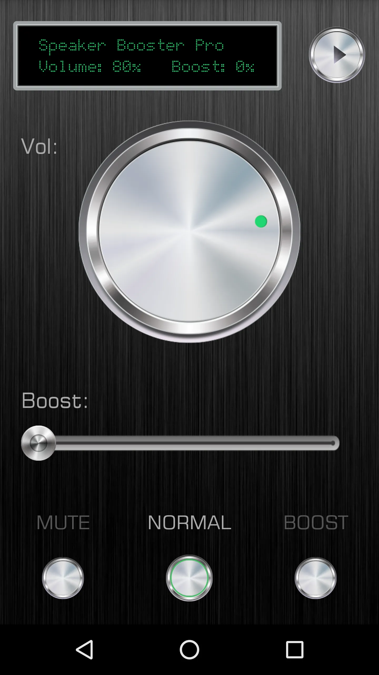 Speaker Booster Black Edition | Indus Appstore | Screenshot