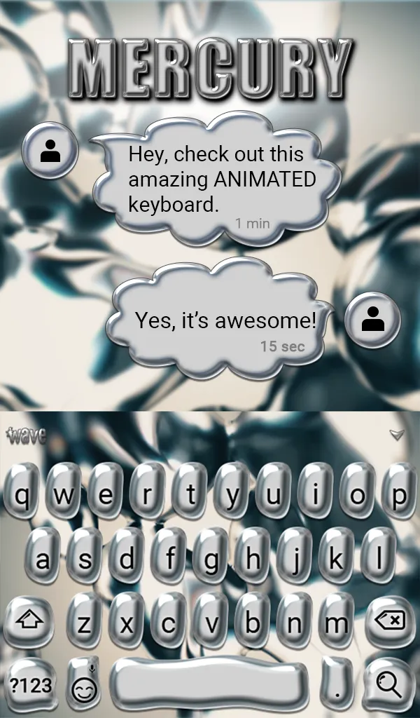 Mercury Animated Keyboard | Indus Appstore | Screenshot