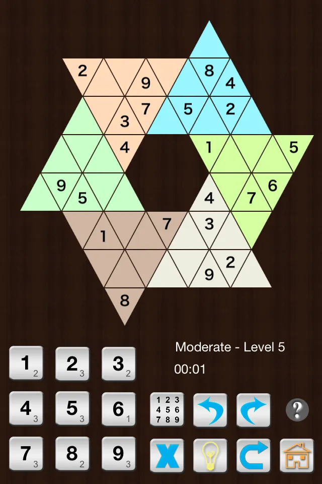 Star Sudoku six large triangle | Indus Appstore | Screenshot