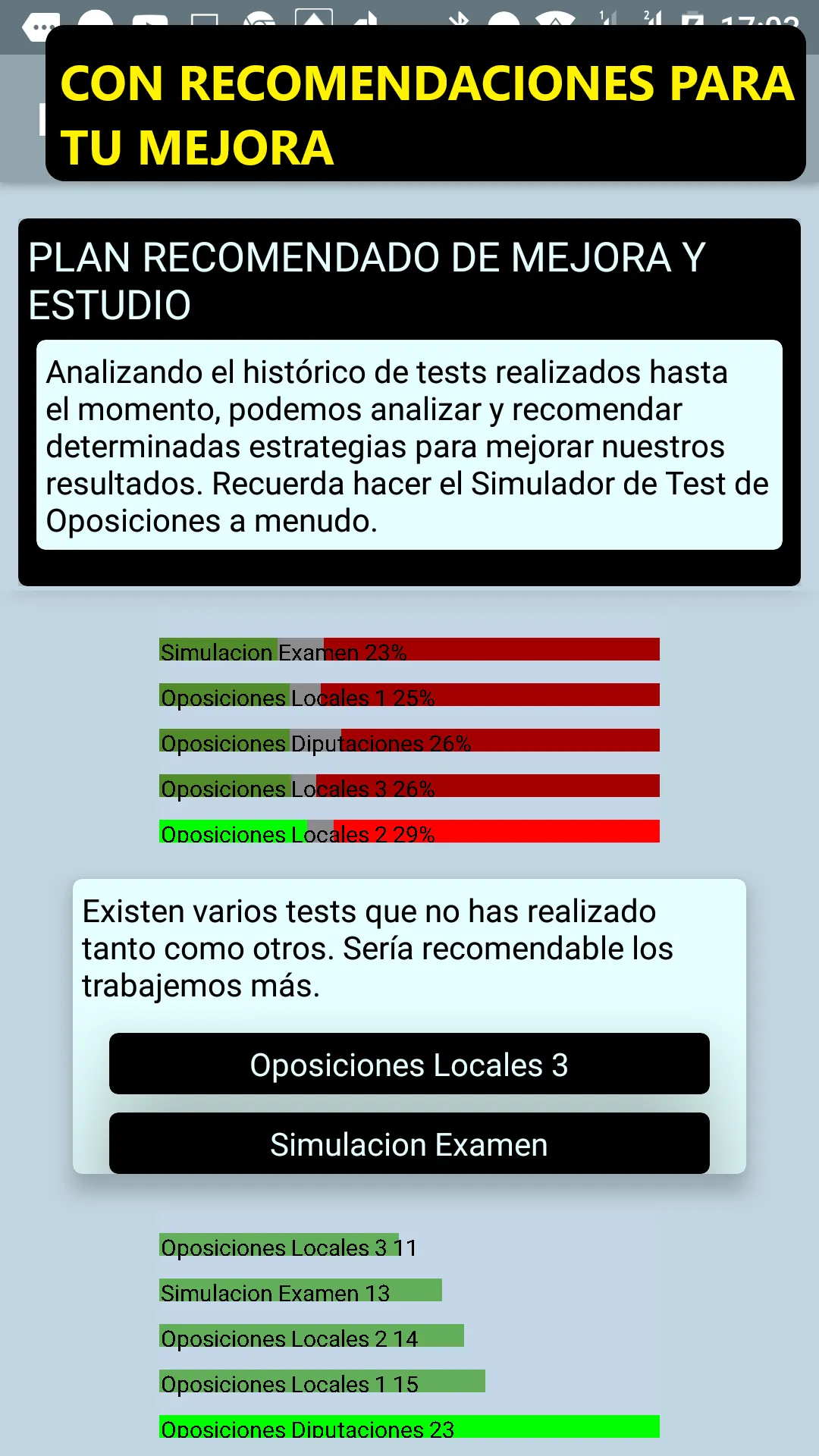 Test Oposiciones Administrativ | Indus Appstore | Screenshot