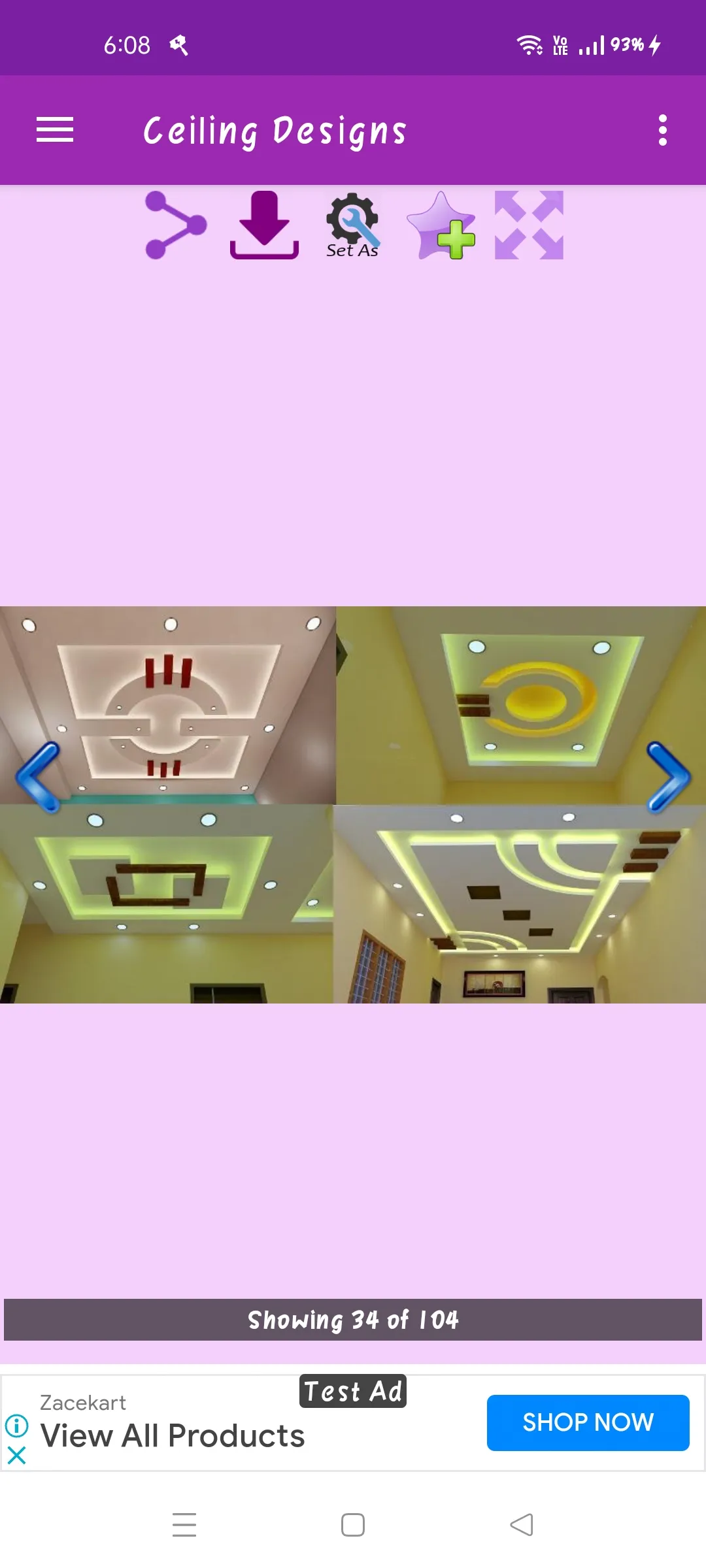 Ceiling Designs Gallery | Indus Appstore | Screenshot