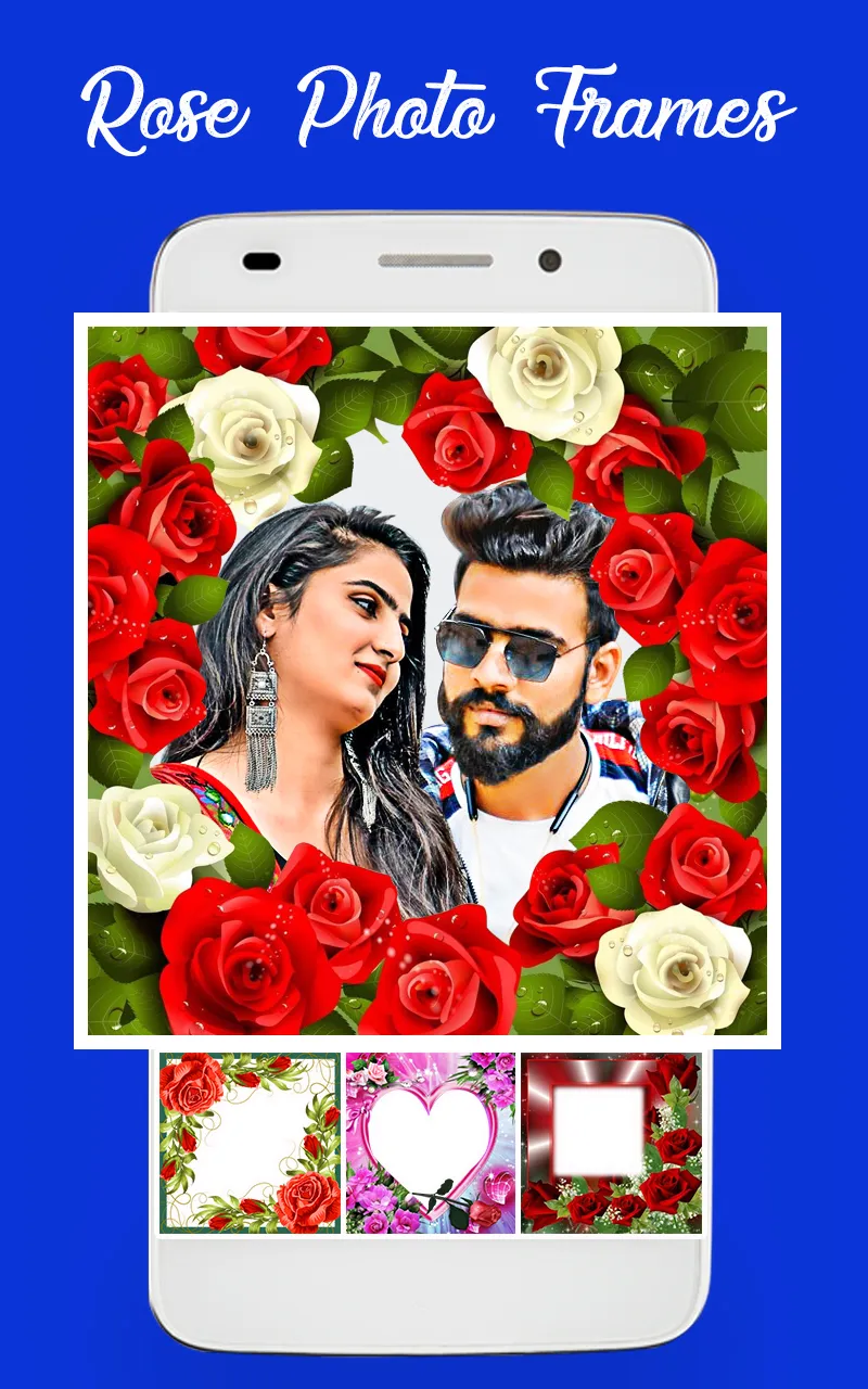 Rose flowers dual photo frame | Indus Appstore | Screenshot