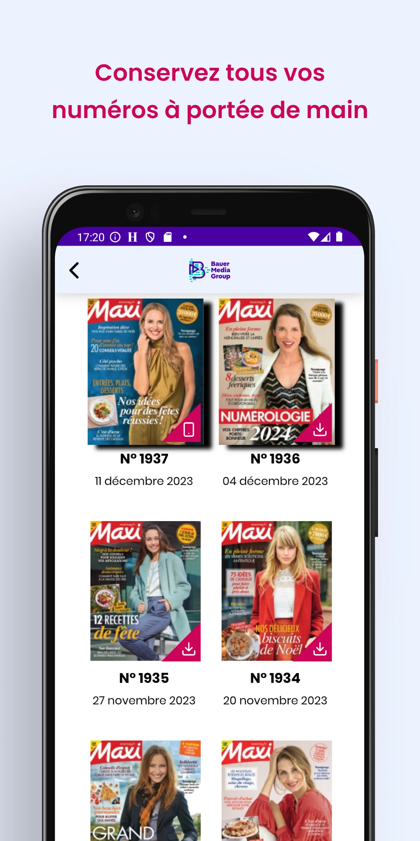 Kiosque Bauer Media France | Indus Appstore | Screenshot