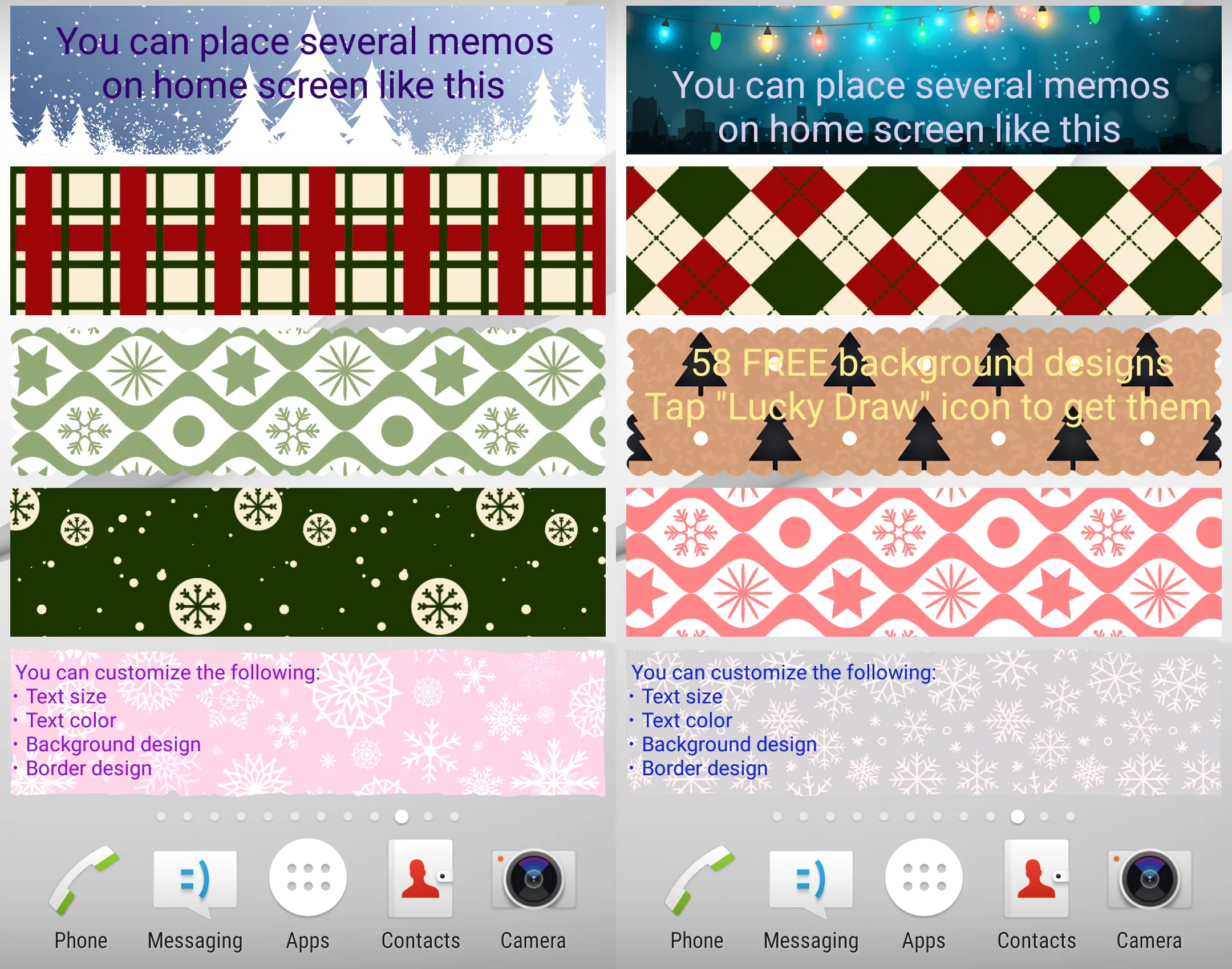 Sticky Memo Notepad Christmas | Indus Appstore | Screenshot