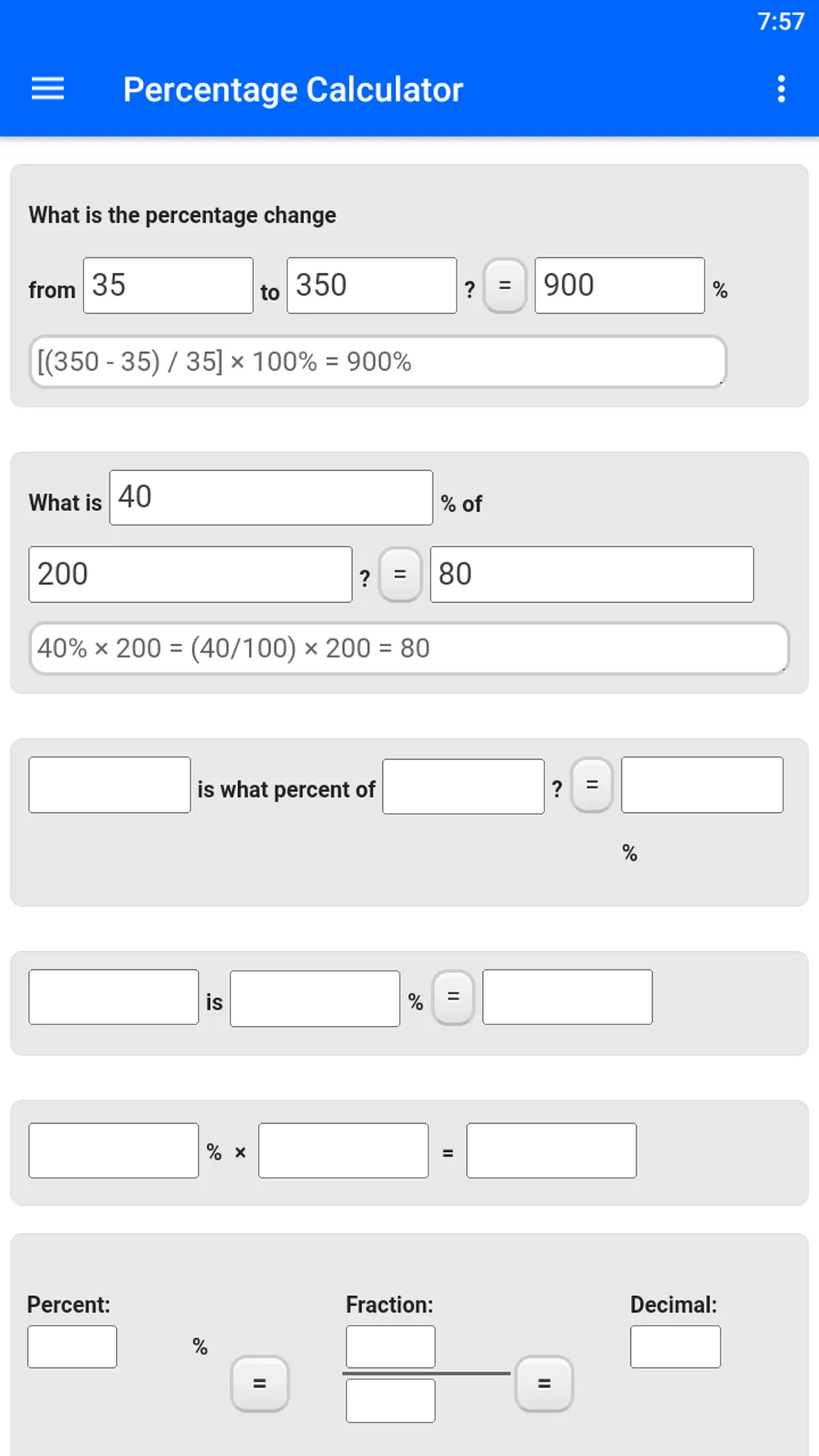 Percentage Calculator | Indus Appstore | Screenshot