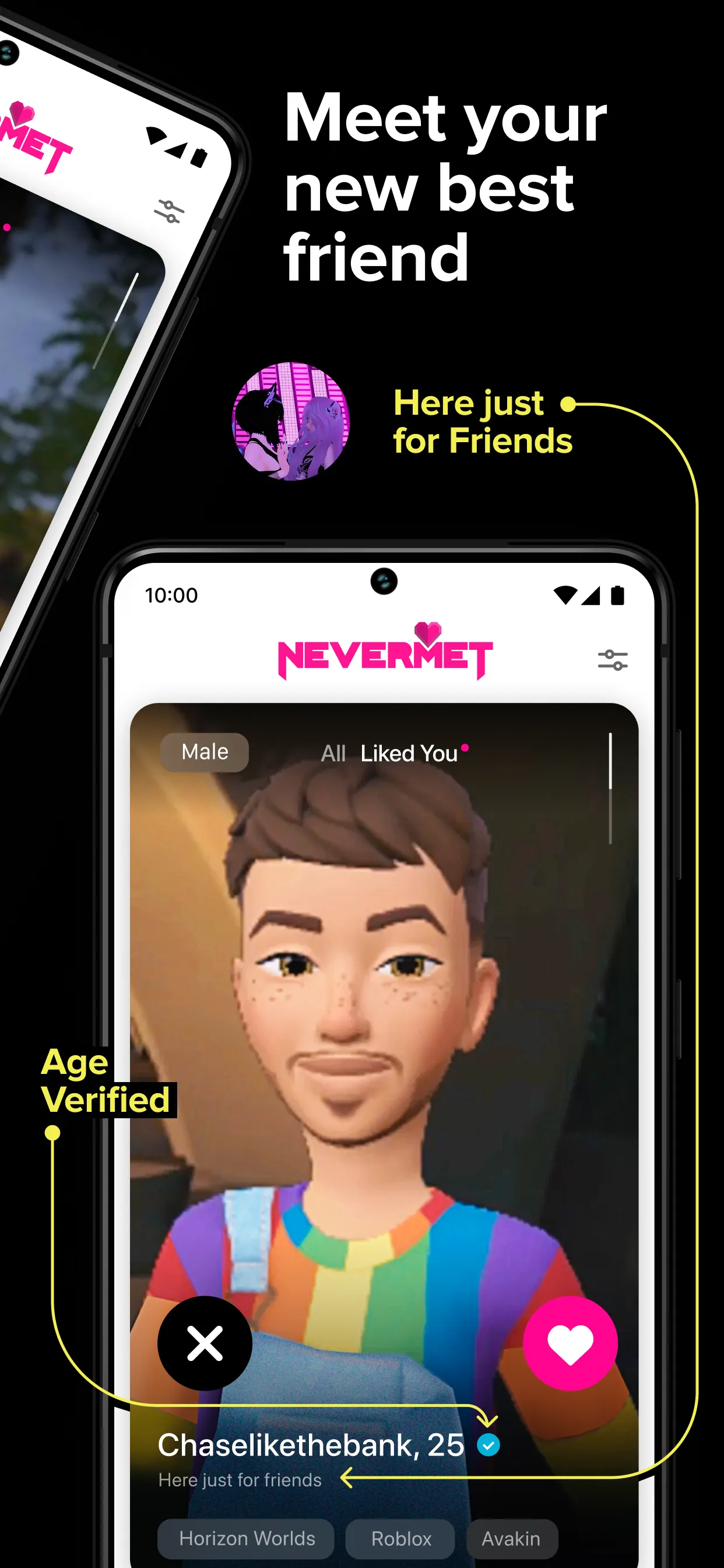 Nevermet - VR Dating Metaverse | Indus Appstore | Screenshot