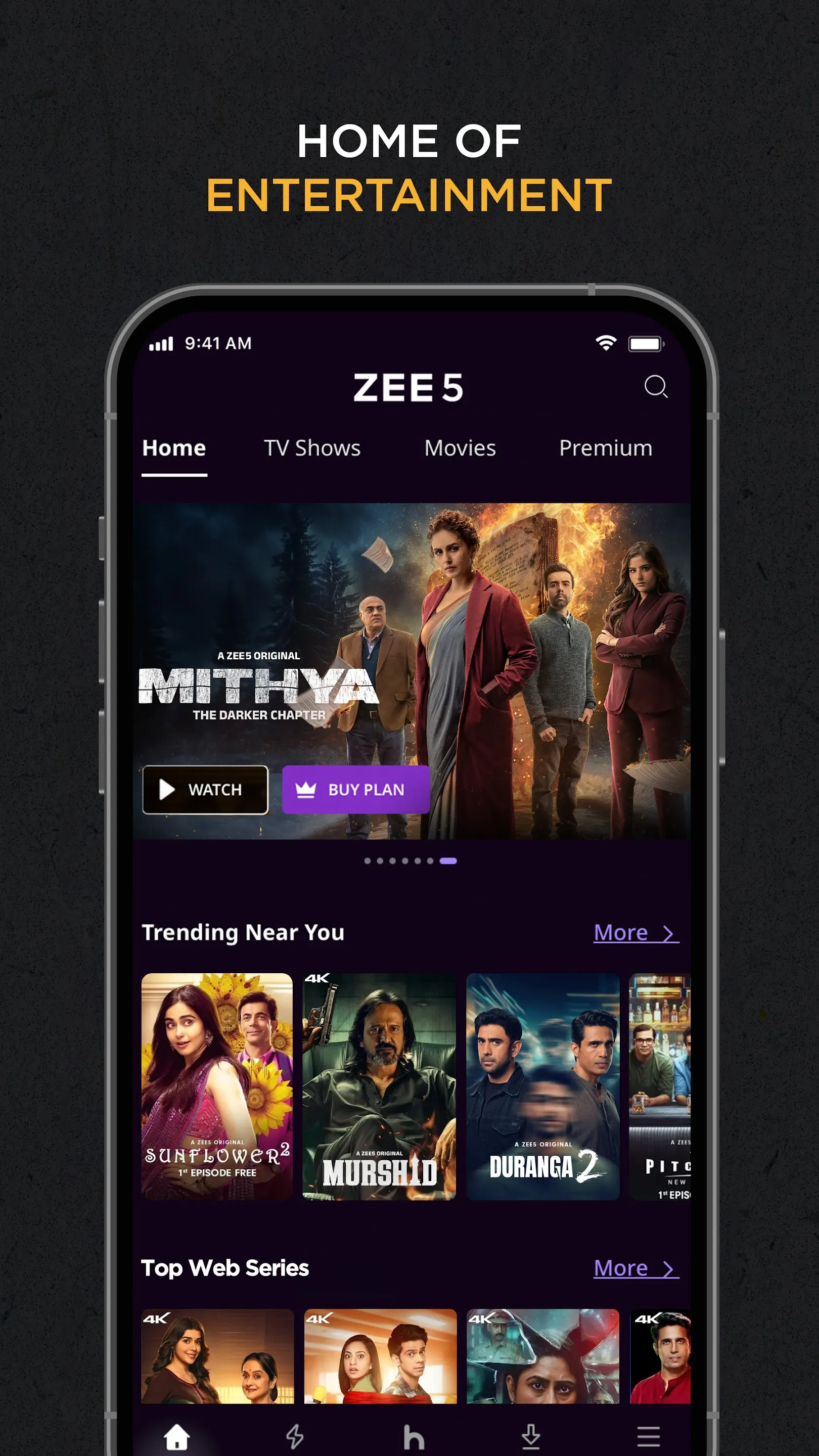 ZEE5 Movies, Web Series, Shows | Indus Appstore | Screenshot
