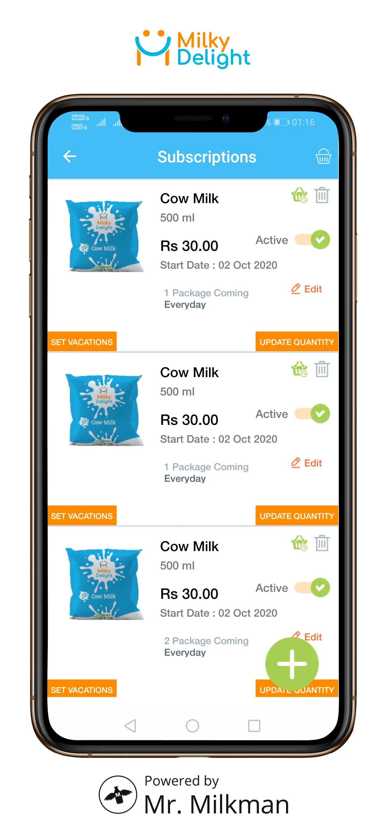 Milky Delight - Online Milk &  | Indus Appstore | Screenshot