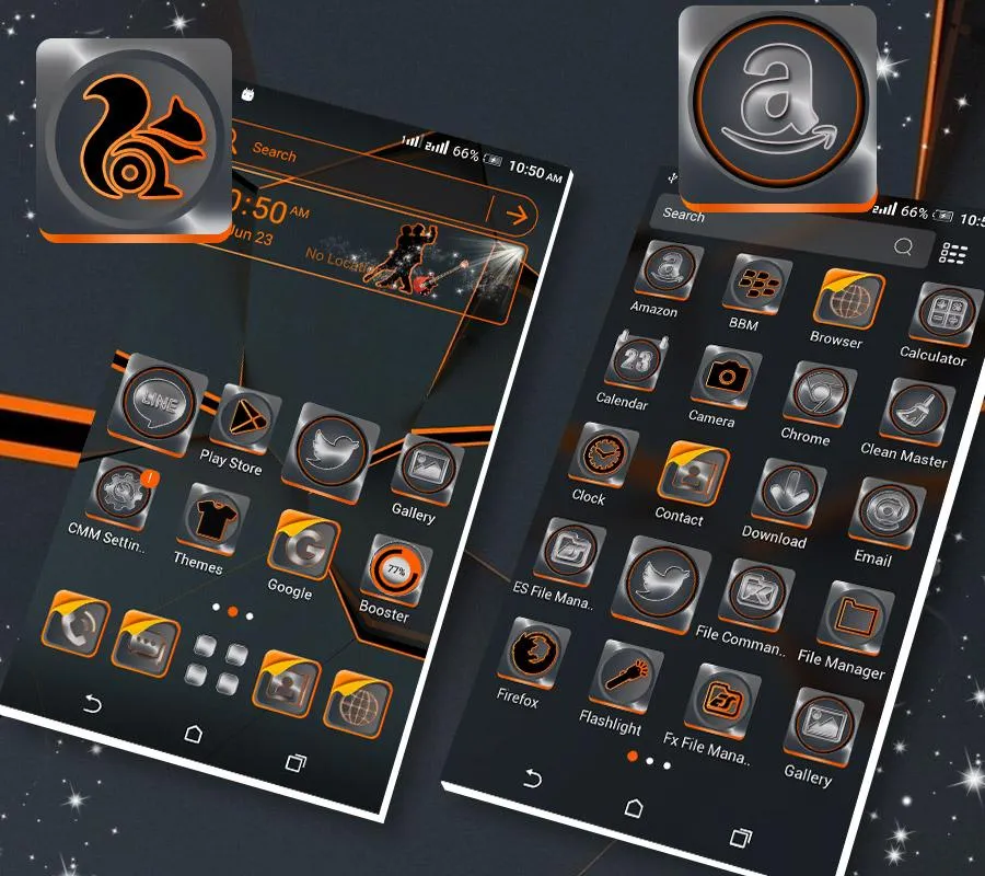 Simple Black Launcher Theme | Indus Appstore | Screenshot