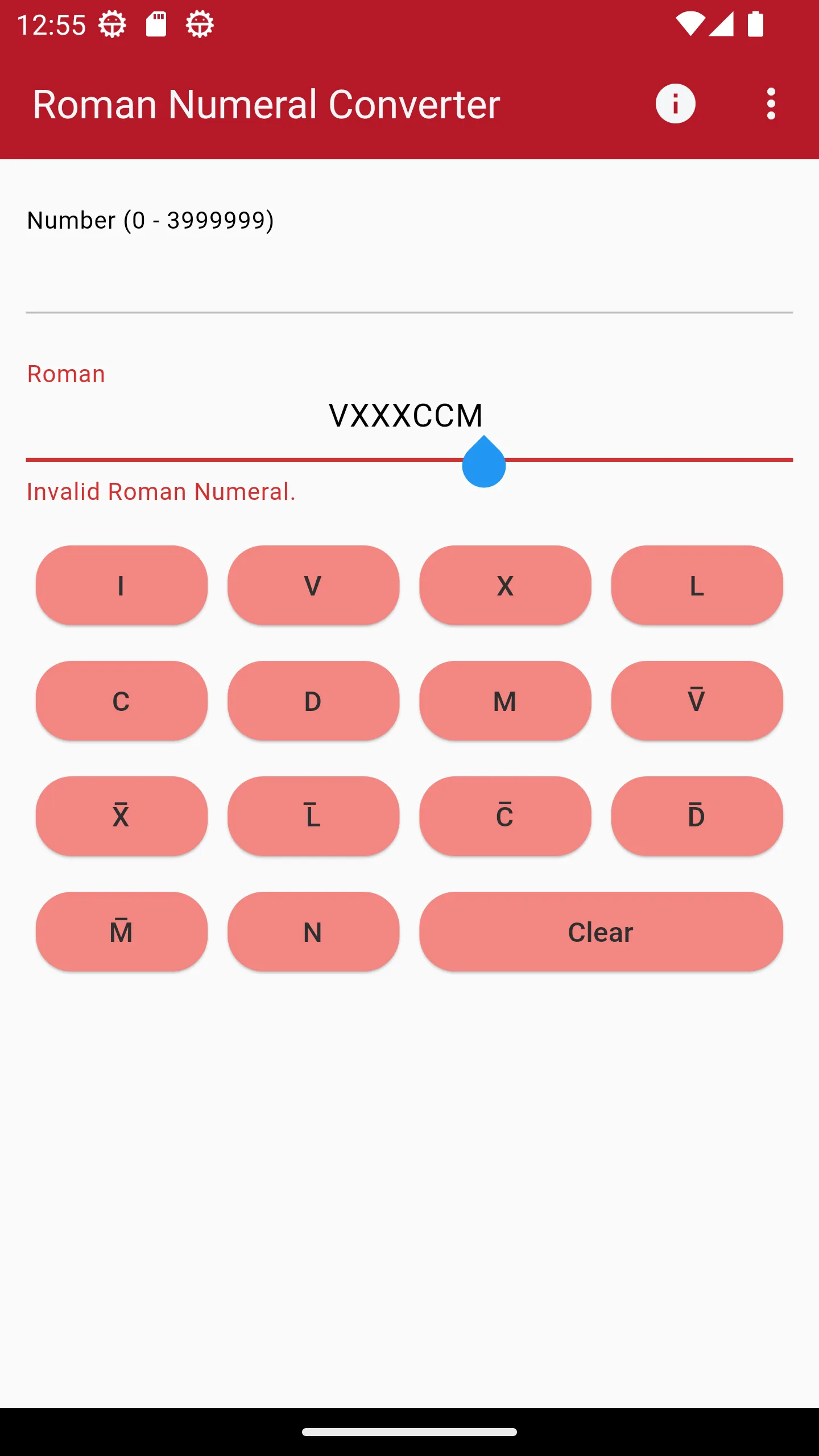 Roman Numeral Converter | Indus Appstore | Screenshot