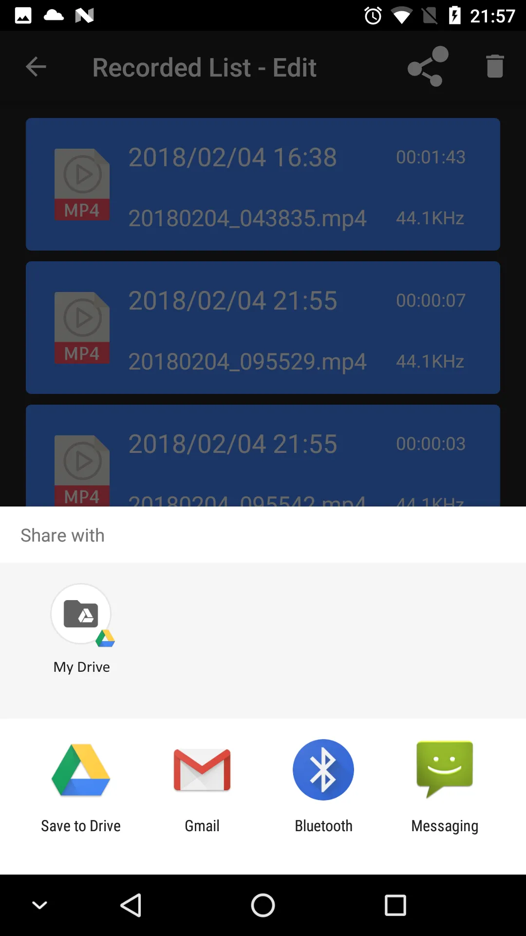 Voice Recorder (MP4 / WAVE) | Indus Appstore | Screenshot