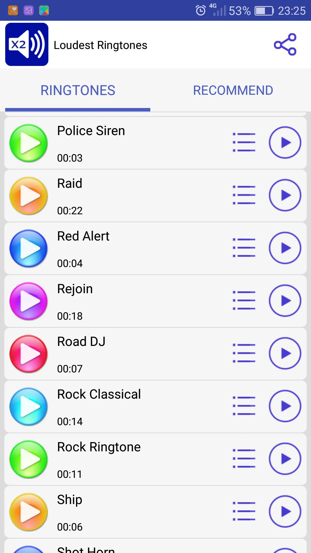 Loud Ringtones | Indus Appstore | Screenshot