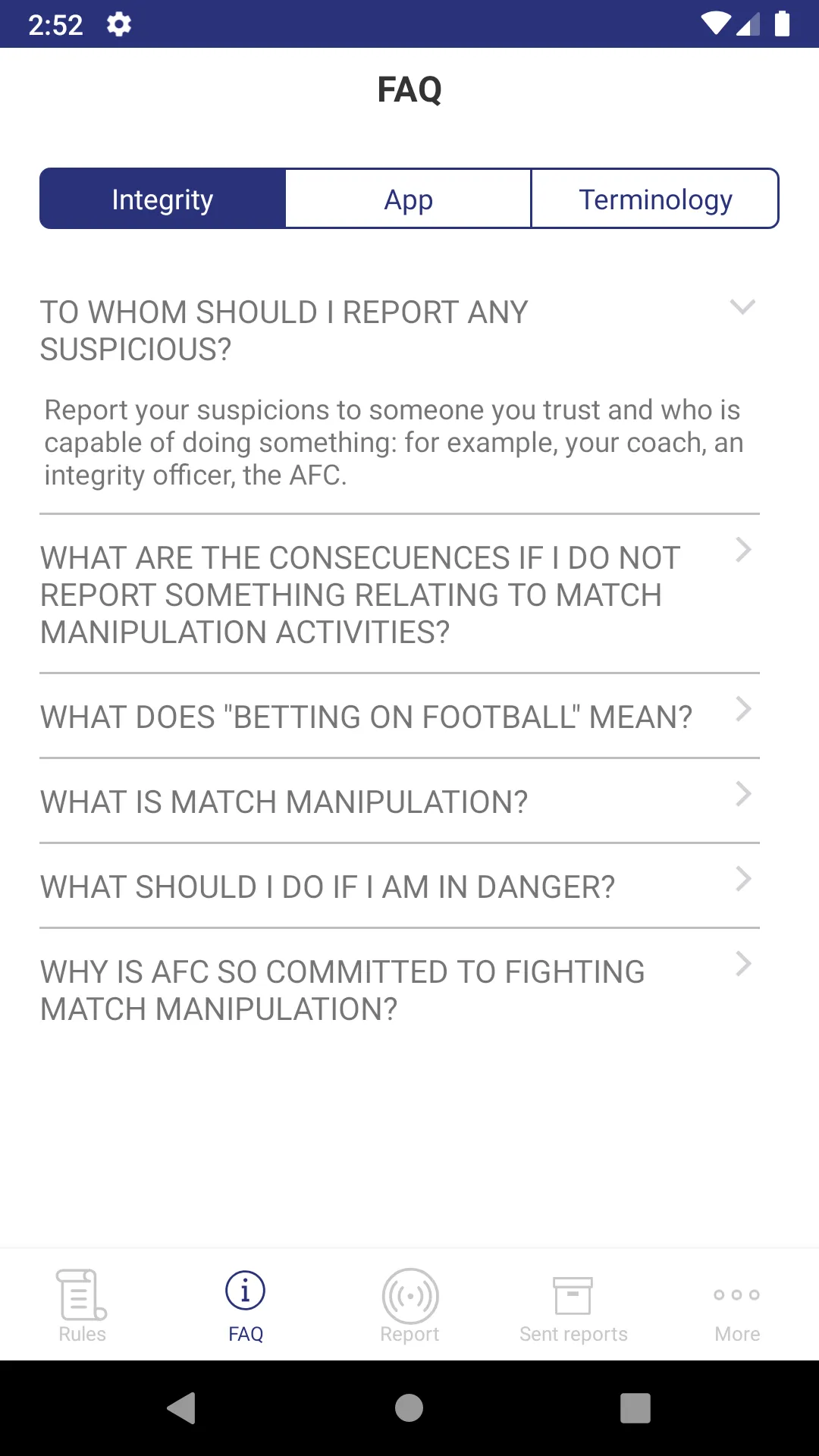 AFC Integrity | Indus Appstore | Screenshot