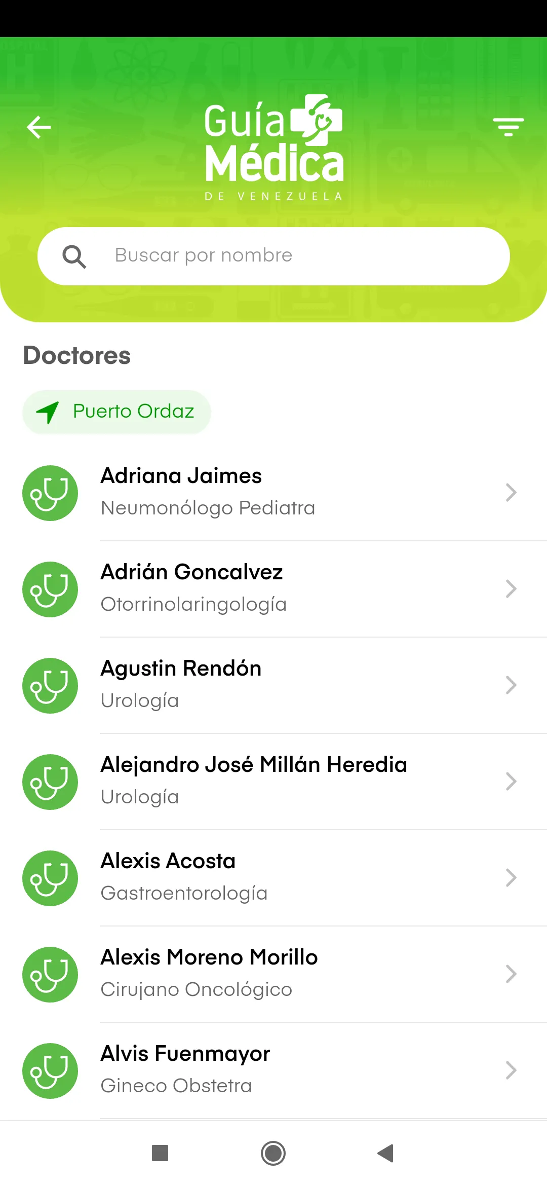 Guía Médica de Venezuela | Indus Appstore | Screenshot