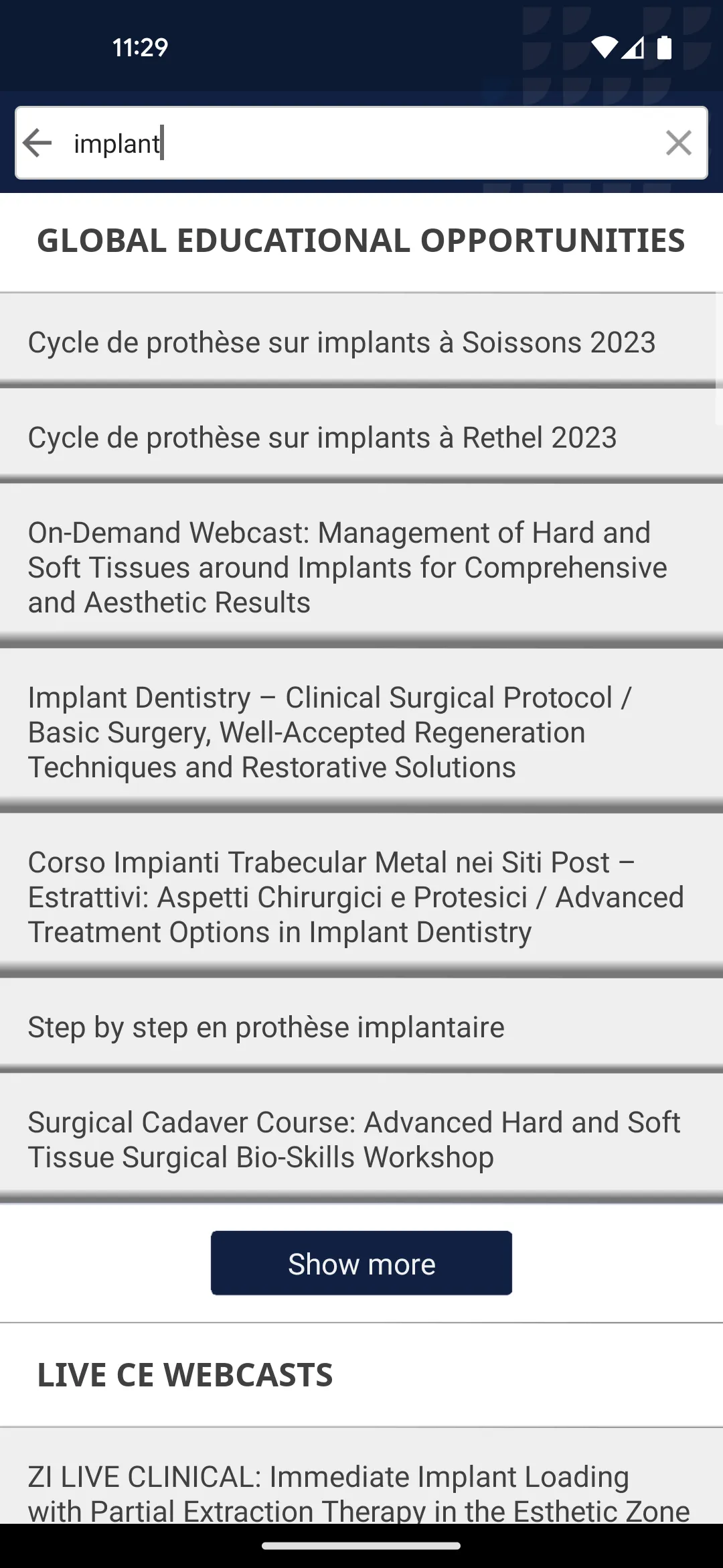 ZimVie Dental Education | Indus Appstore | Screenshot