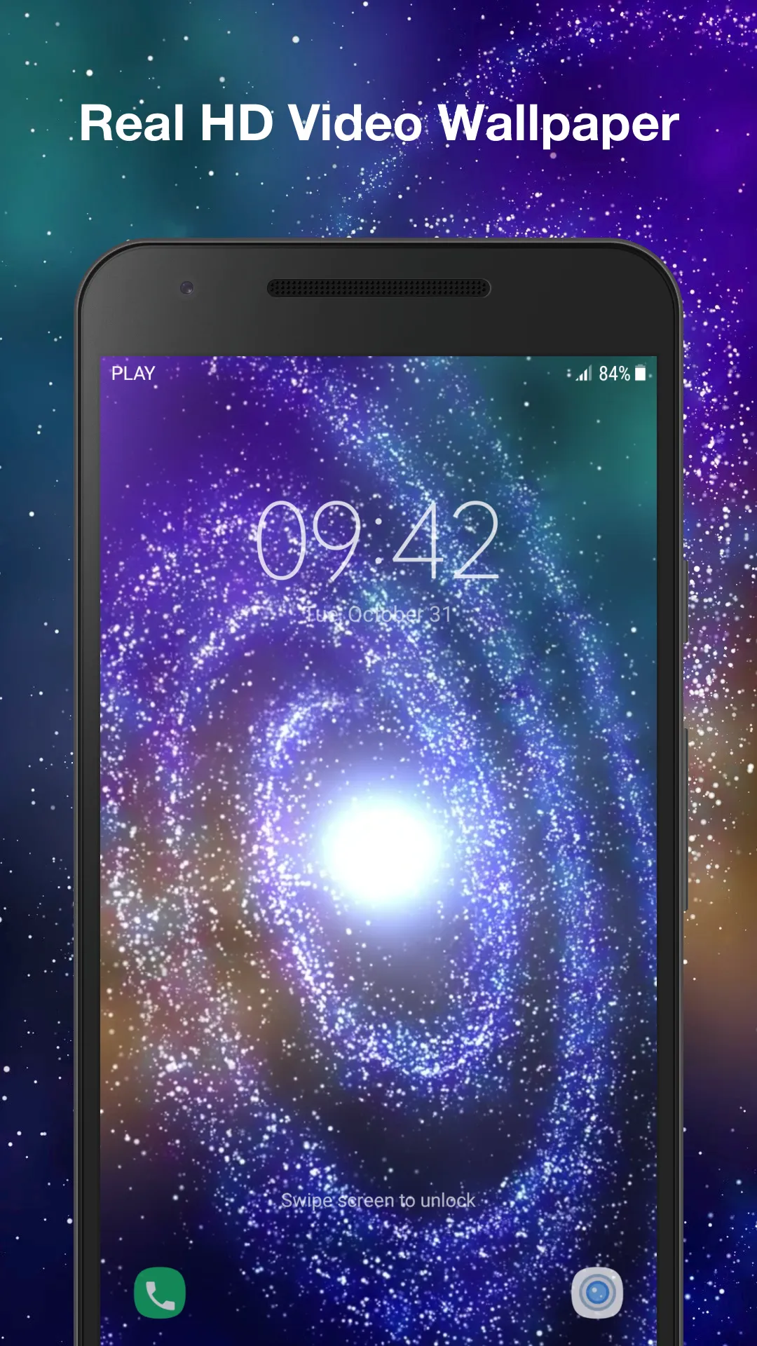 3d Galaxy Live Wallpaper | Indus Appstore | Screenshot