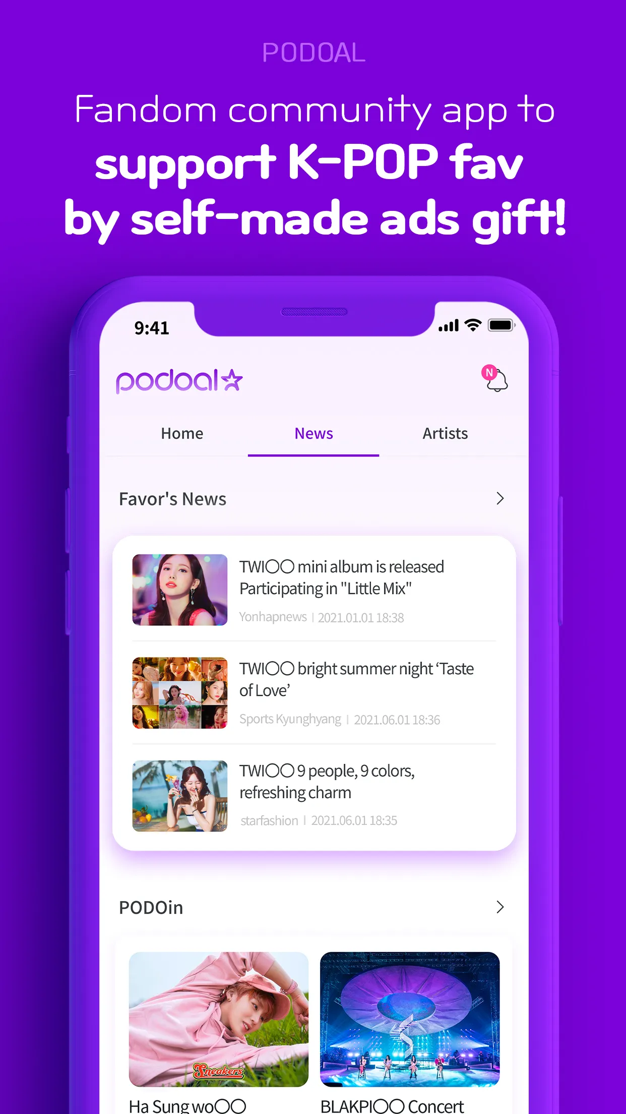 PODOAL : KPOP, Idol, Vote | Indus Appstore | Screenshot