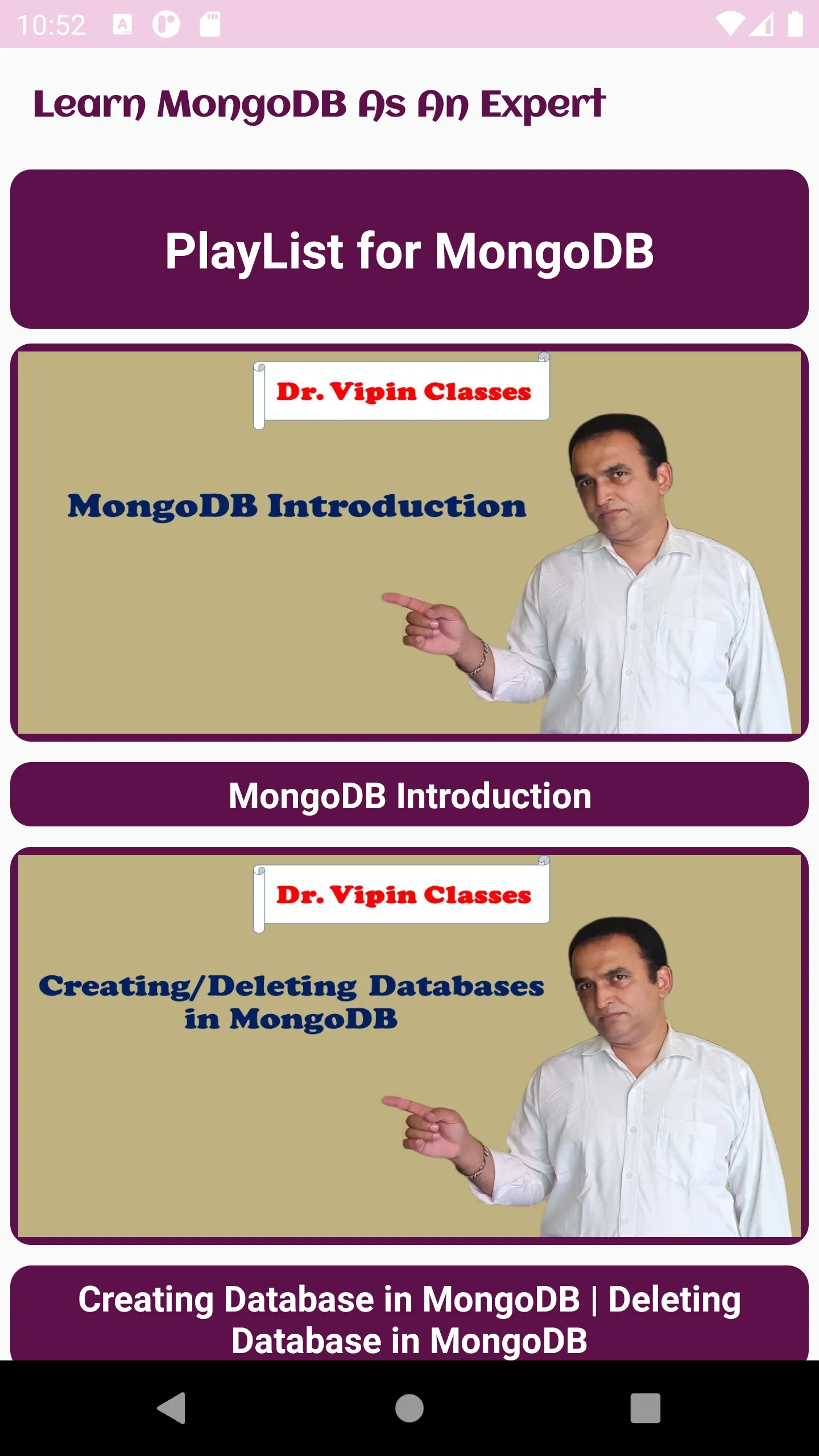 Learn MongoDB As An Expert | Indus Appstore | Screenshot