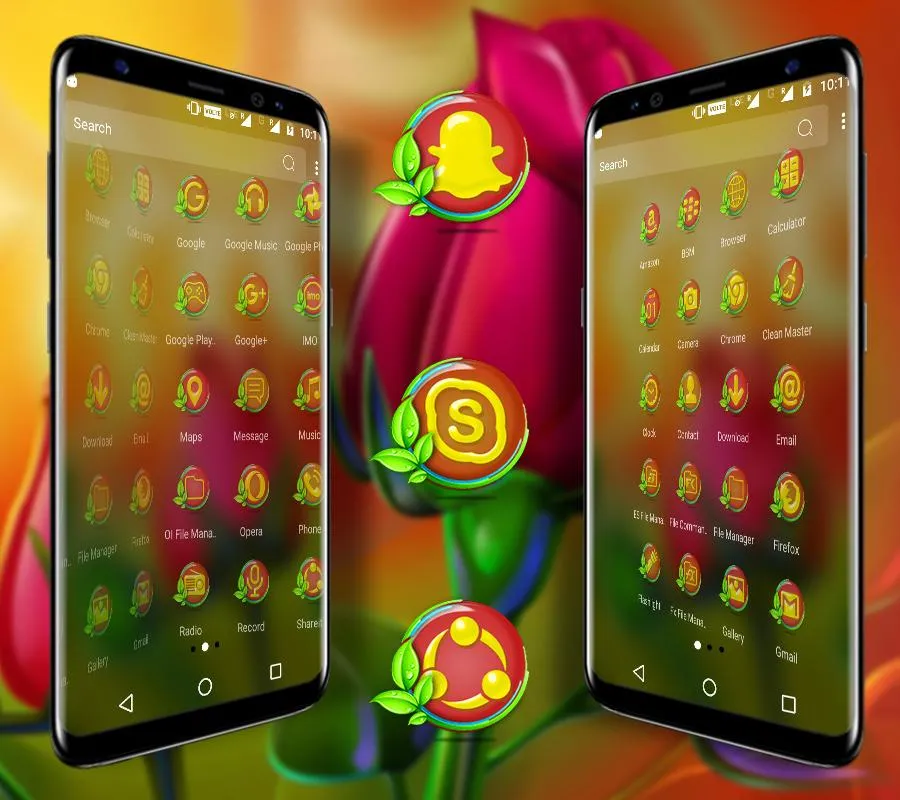 Rose Painting Launcher Theme | Indus Appstore | Screenshot