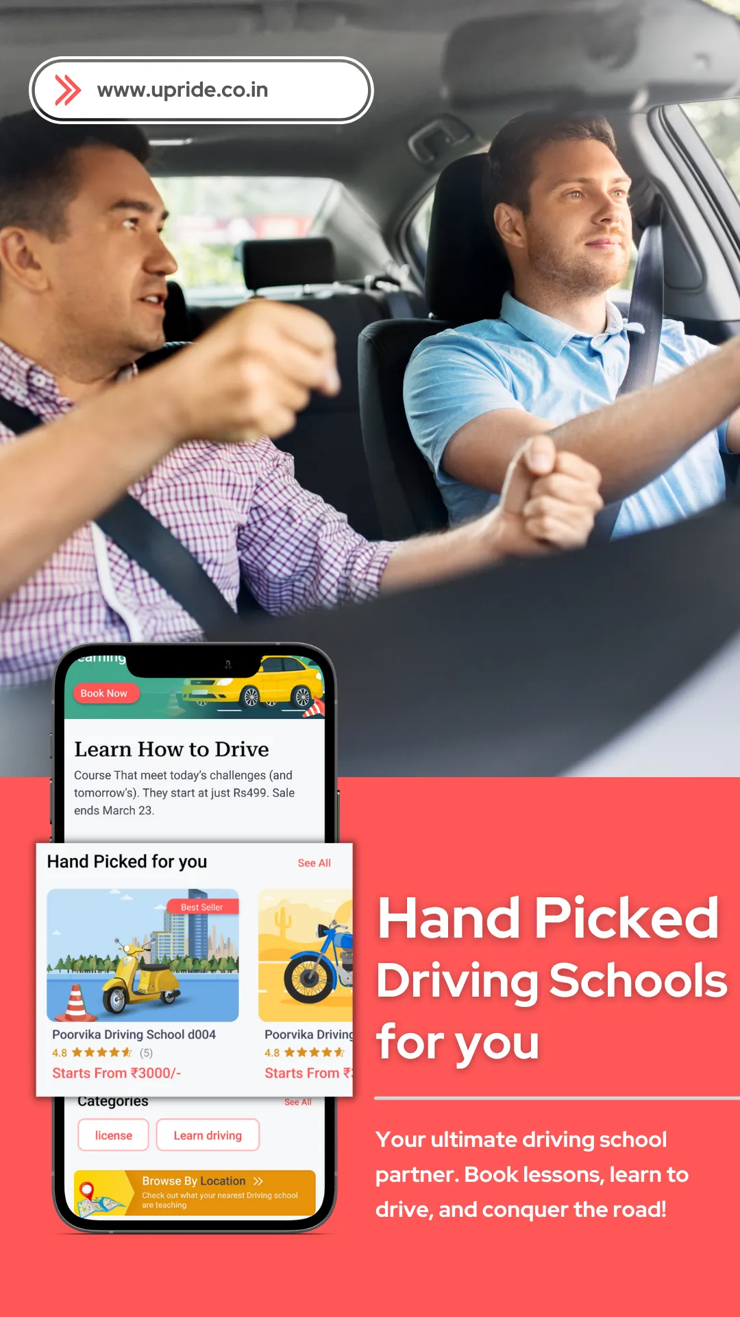 Upride: Learn Driving & Get DL | Indus Appstore | Screenshot