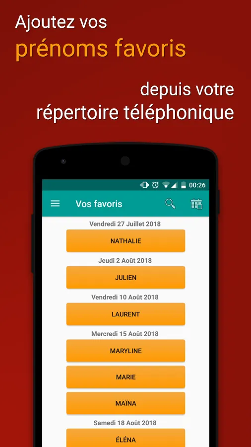 Prénoms en fête | Indus Appstore | Screenshot